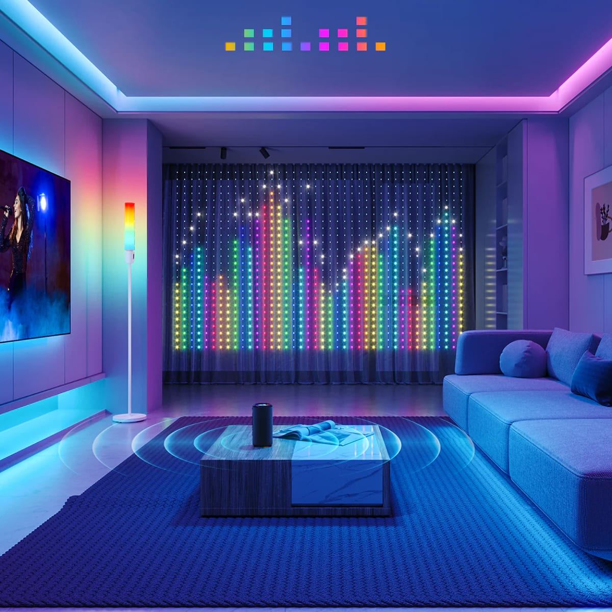 Cortina Led Govee Wi-Fi + BT RGB image number null