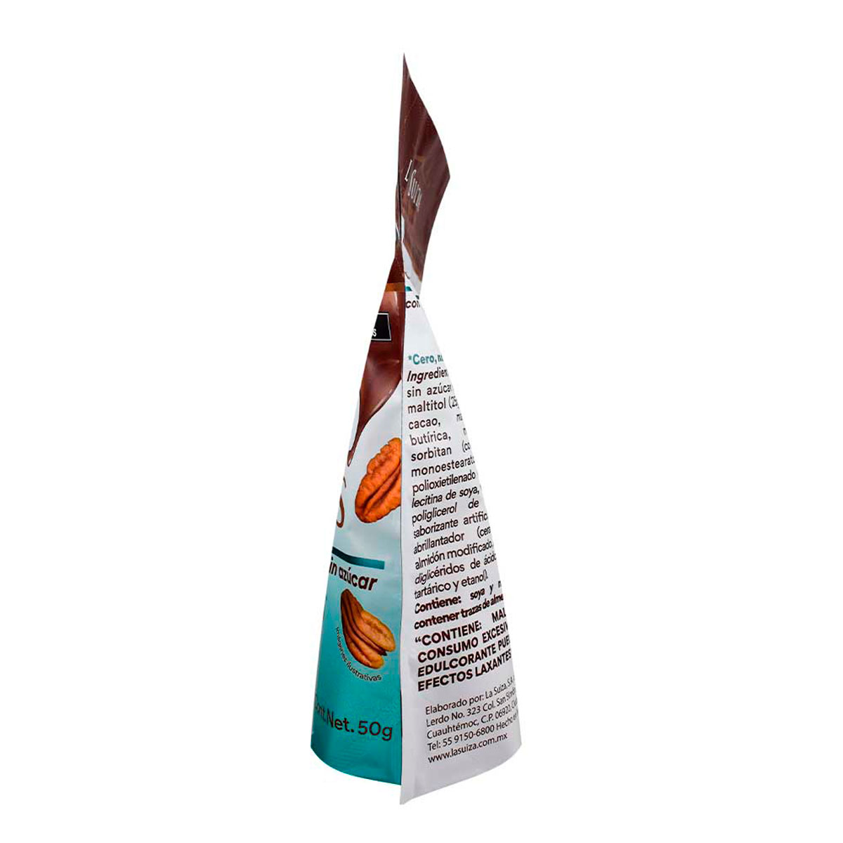 Bolsa De Nueces c/Chocolate Amargo Sin Azúcar La Suiza 50Gr image number null