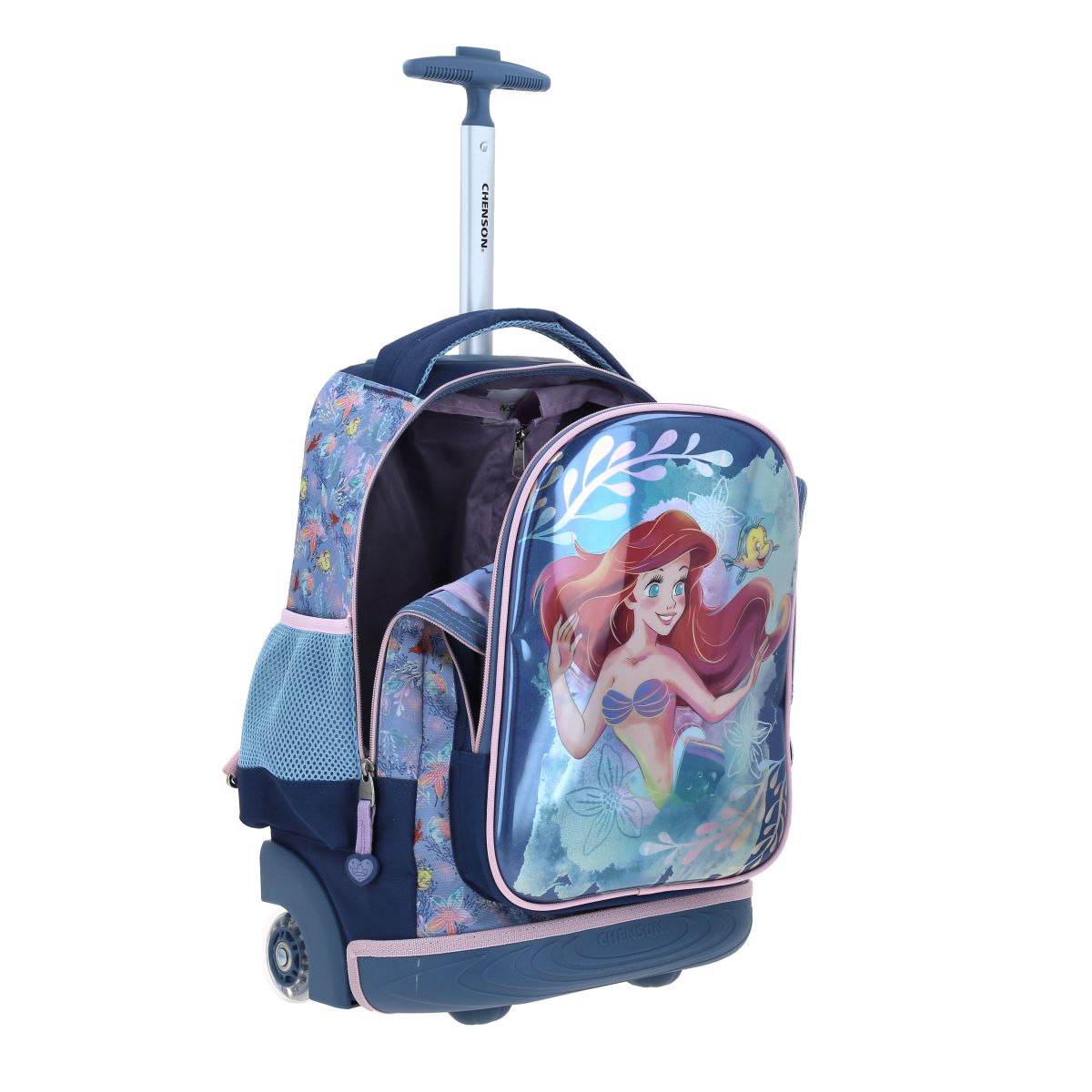 Mochila Rodante Azul de Ariel Princesas Chenson image number null