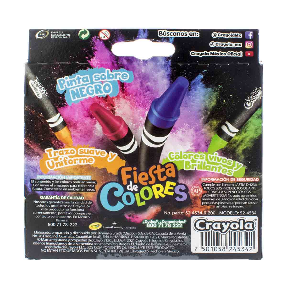 Crayones Crayola fiesta de colores image number null