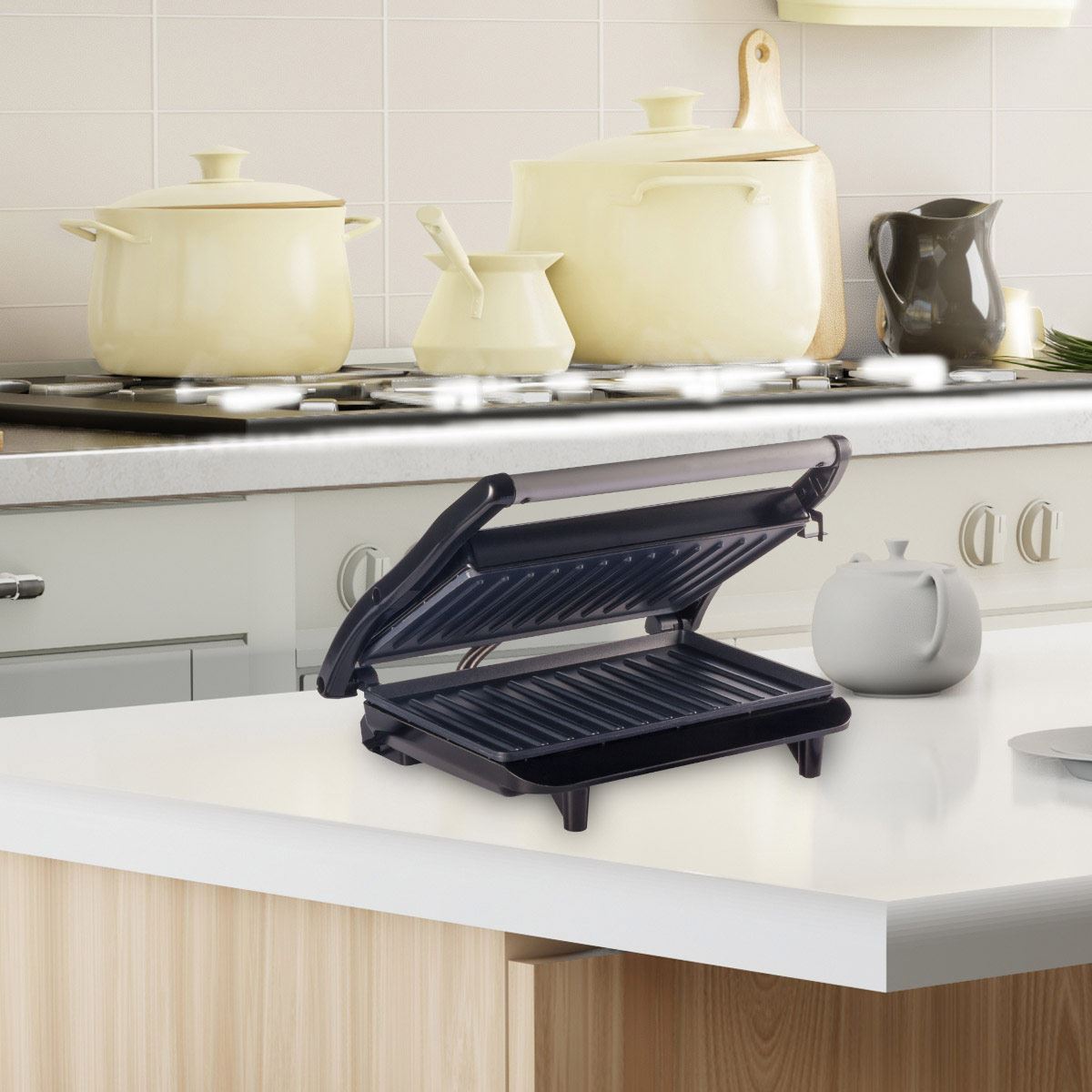 Sandwichera panini placa antiadhente timco image number null