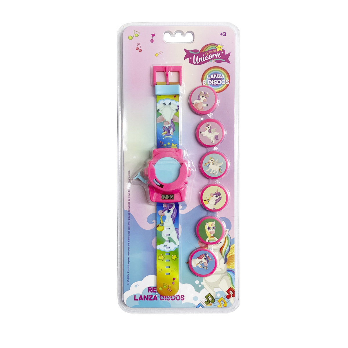 Reloj Digital & Lanza Discos Unicornios Switch image number null