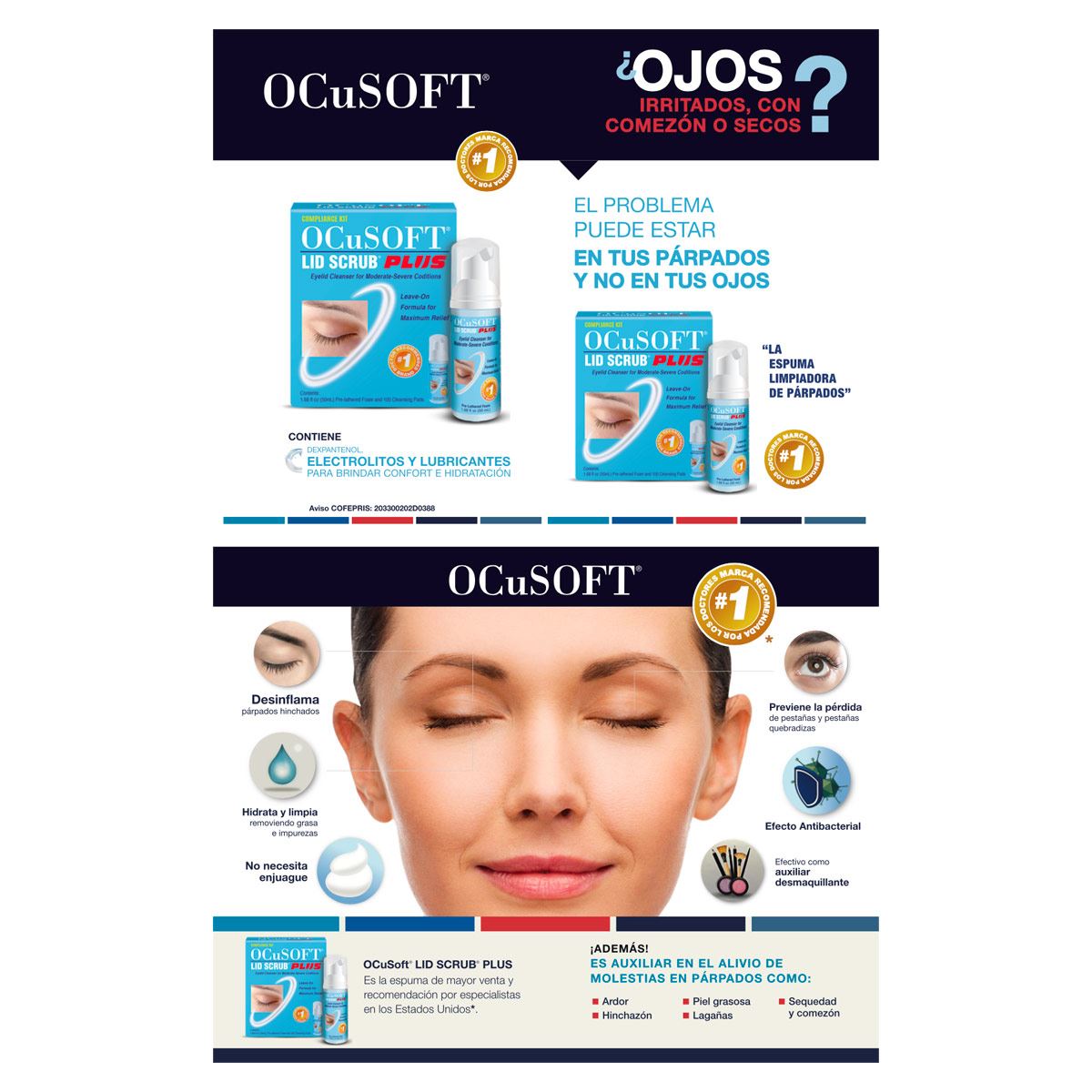 OCuSOFT&reg; Espuma Limpiadora para P&aacute;rpados image number null