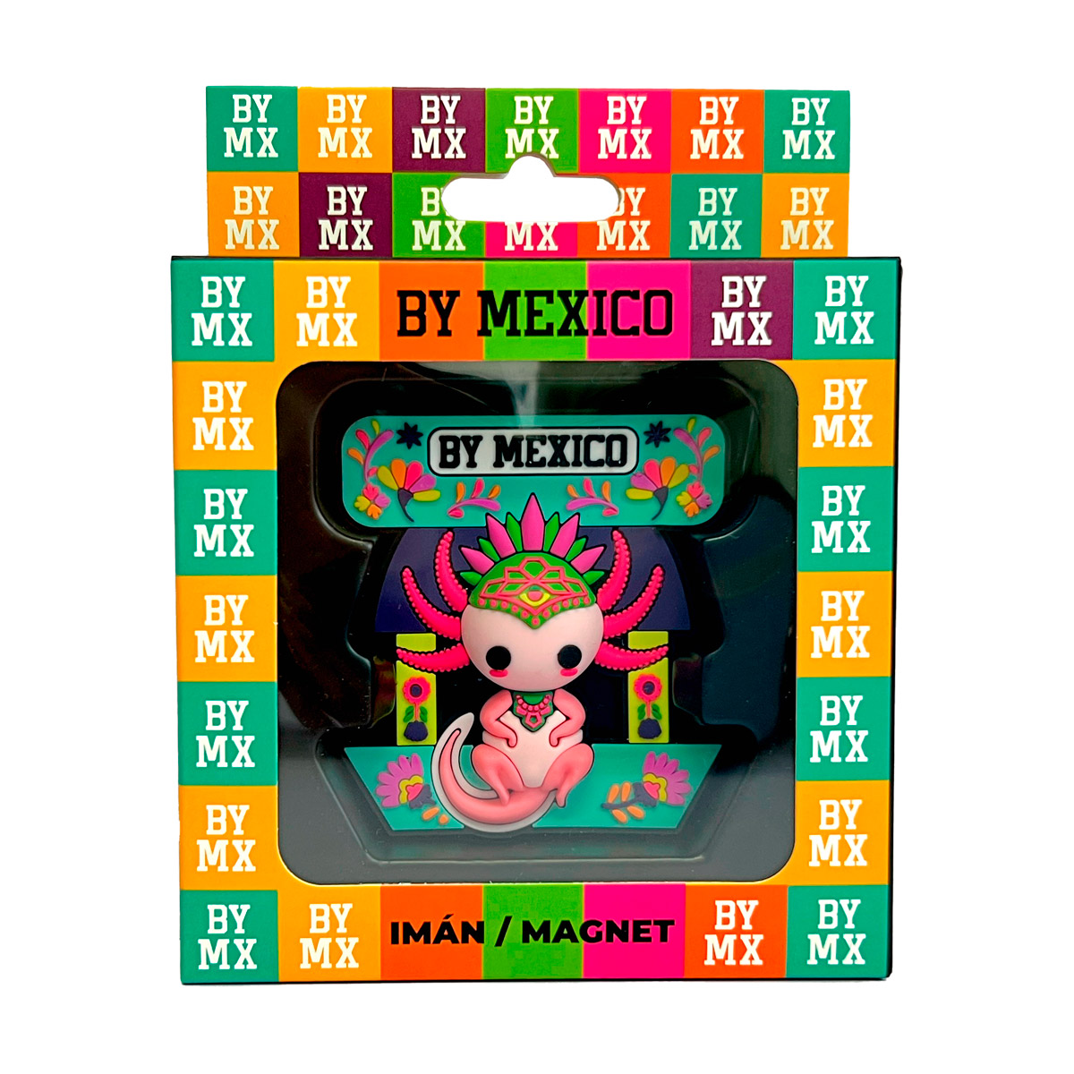 Im&aacute;n 3D Ajolote Rosa Yul image number null