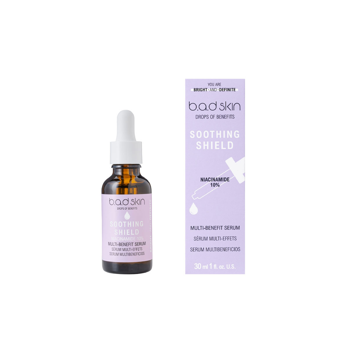 S&eacute;rum Multibeneficios Soothing Shield B.A.D Skin image number null