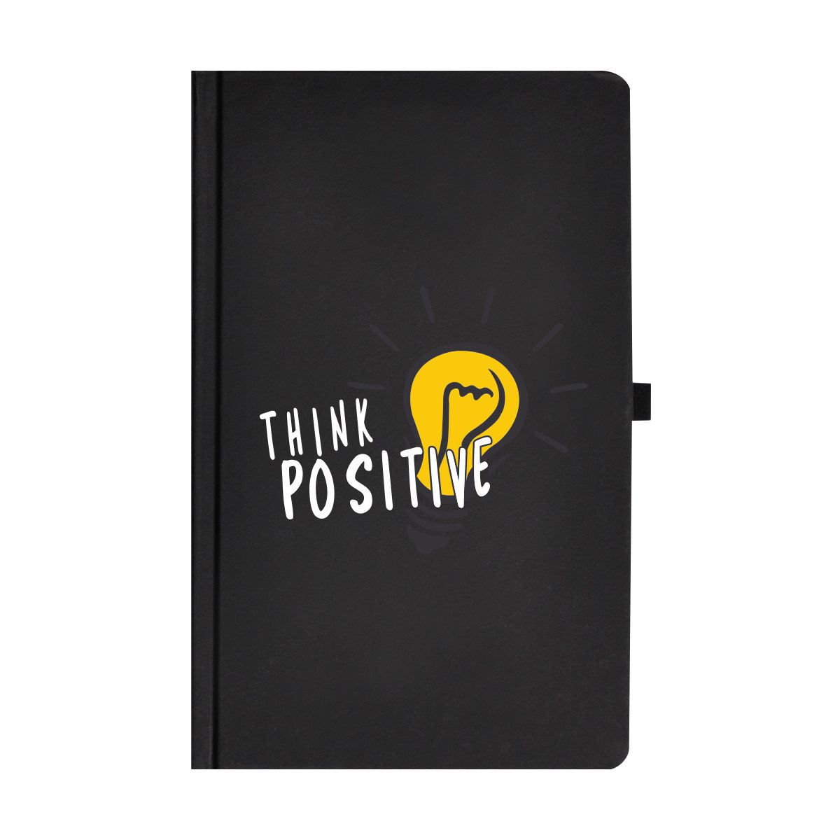 Libreta Penac Think Positive negra con 120 hojas rayadas image number null