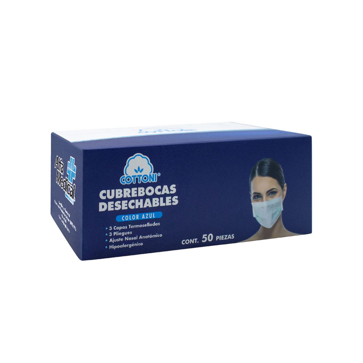 Cubre Bocas Alfa Medical C/50 pzas image number null