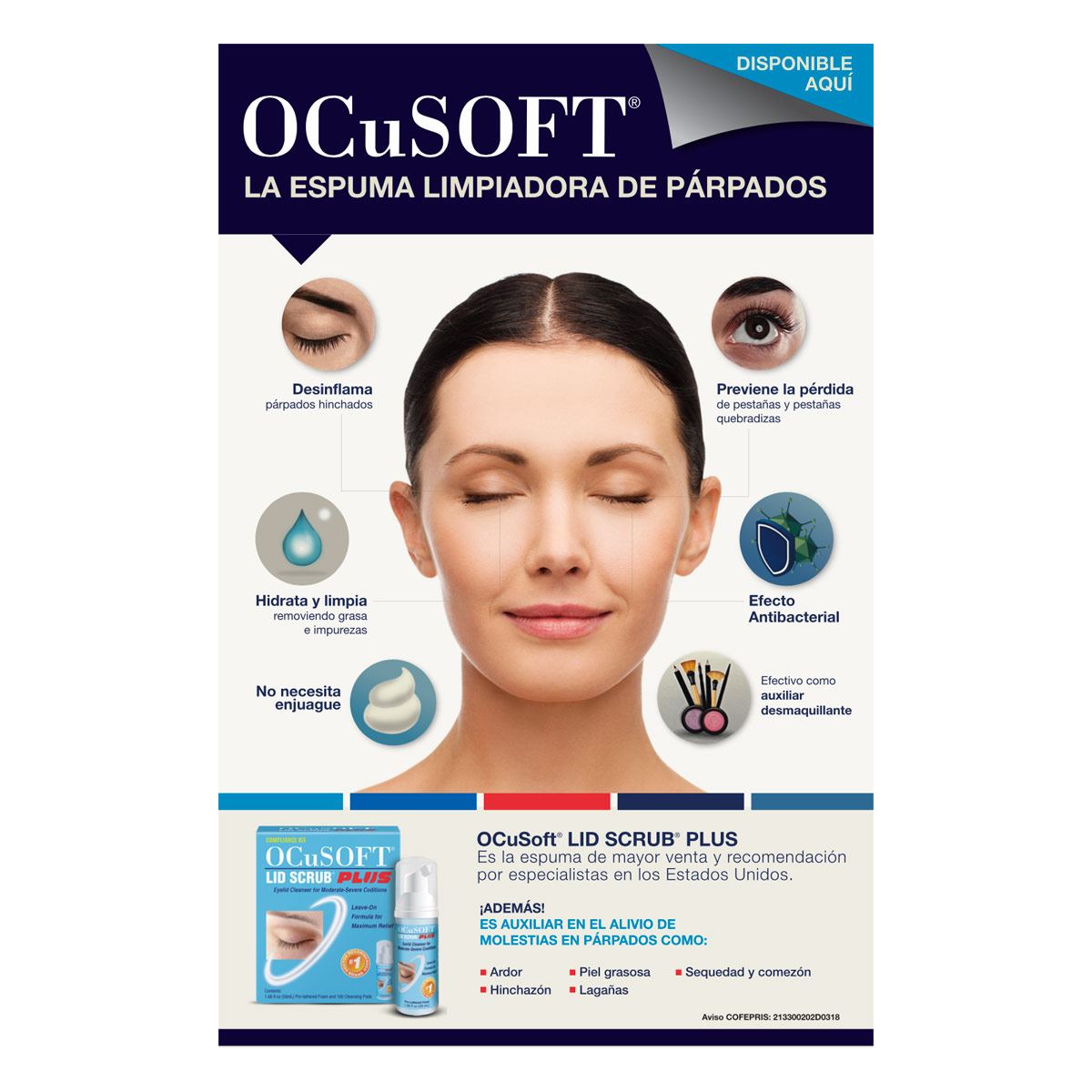 OCuSOFT&reg; Espuma Limpiadora para P&aacute;rpados image number null