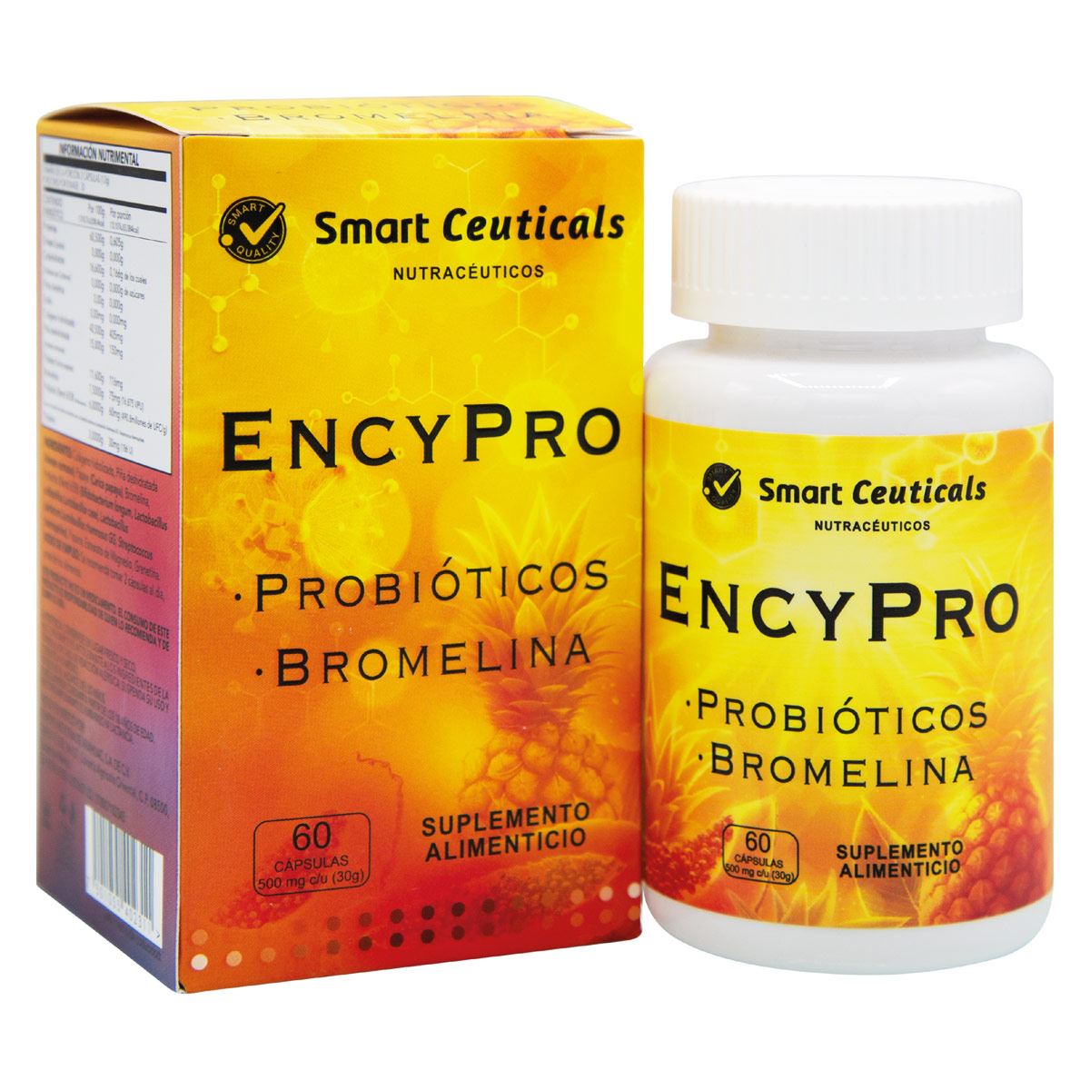 Ency Pro Probióticos Bromelina 60caps image number null