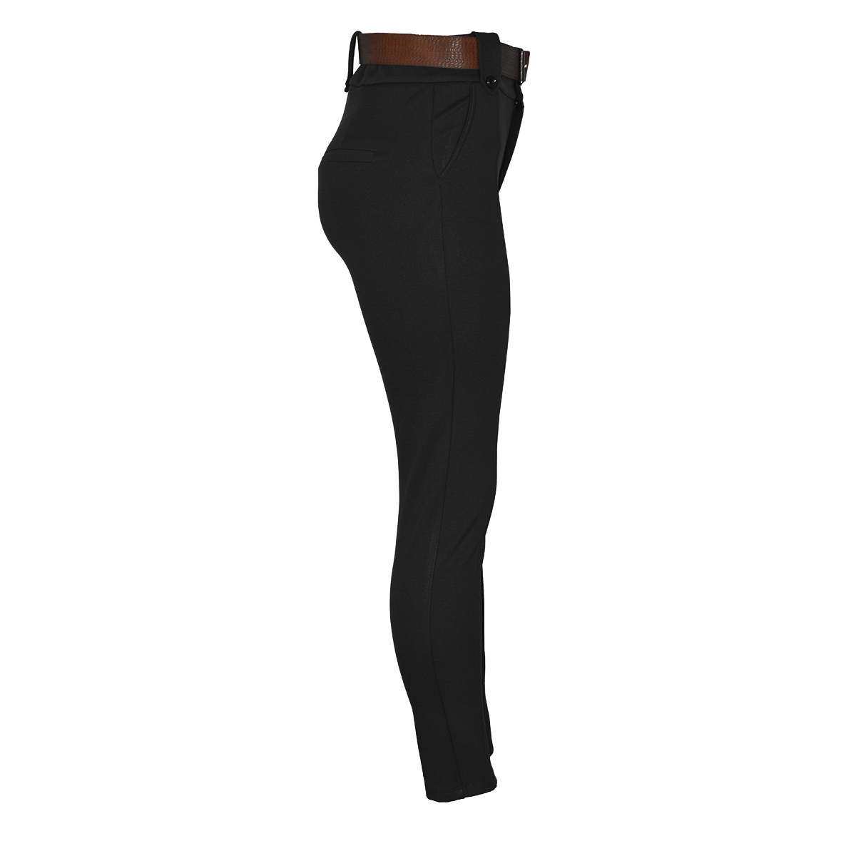 Pantal&oacute;n Recto con Cintur&oacute;n Philosophy Color Negro Talla Extra Grande para Mujer image number null