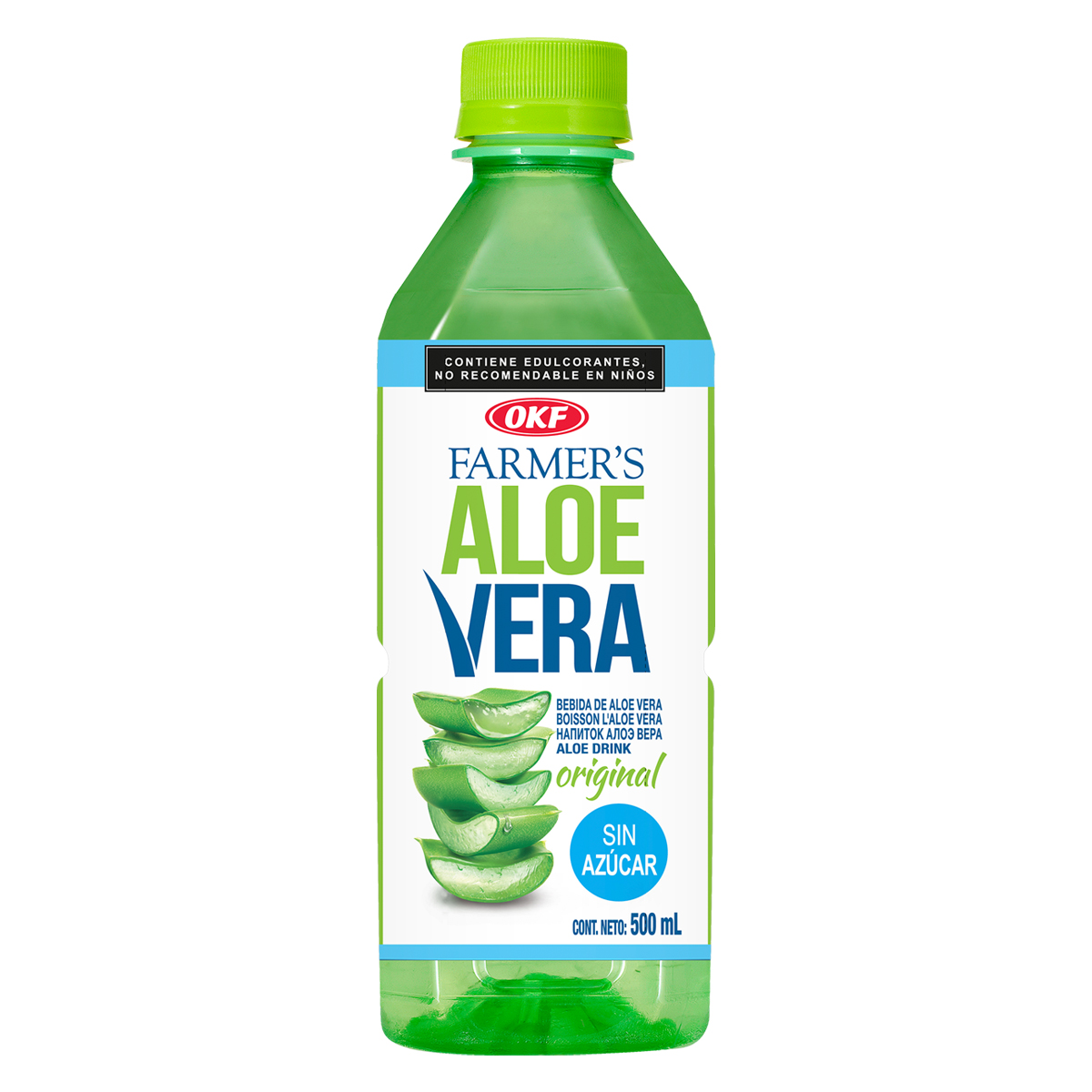 Bebida de Aloe Vera OKF Farmers Sin Azucar de 500ml image number null
