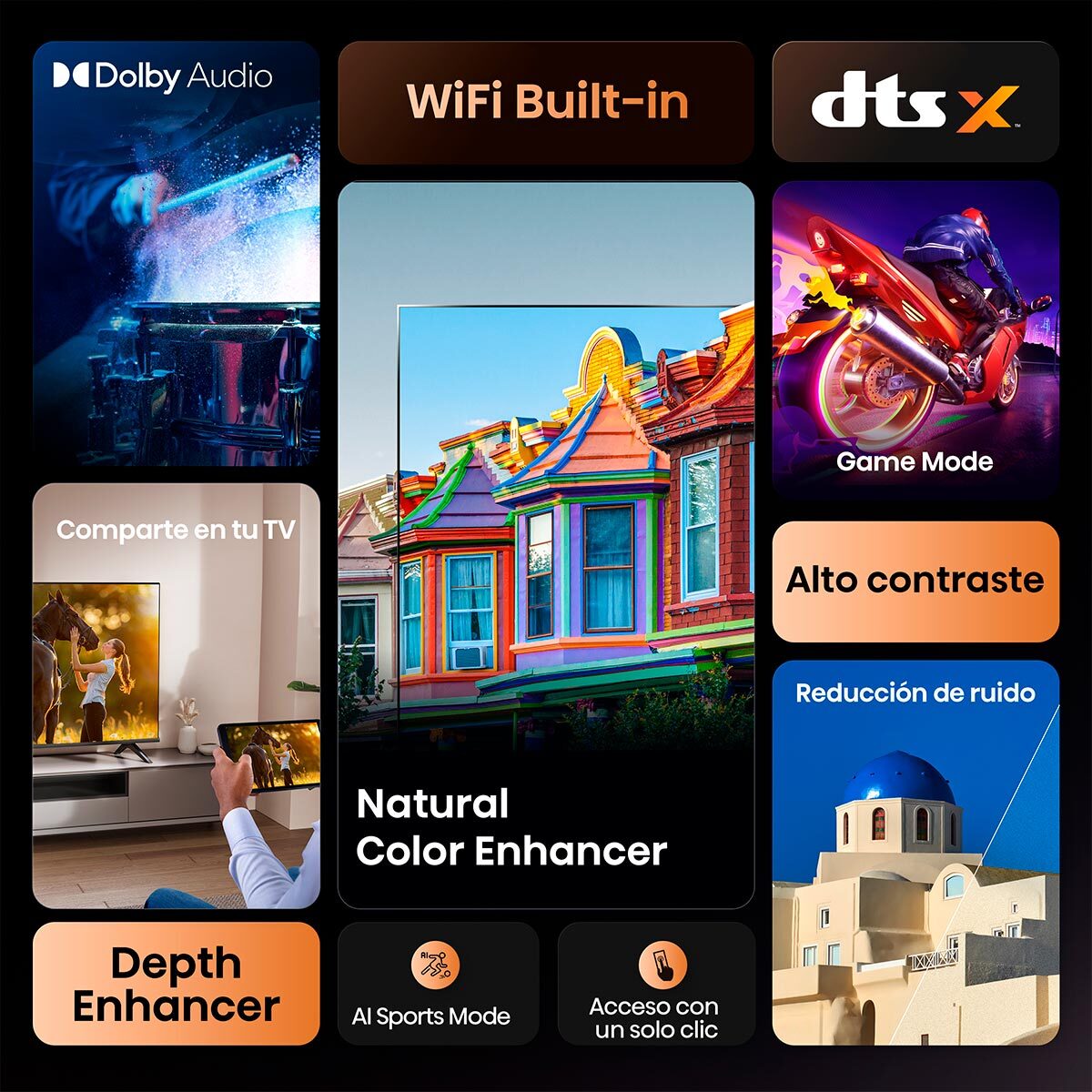 Pantalla Hisense de 32 Pulgadas HD 32a4nv image number null