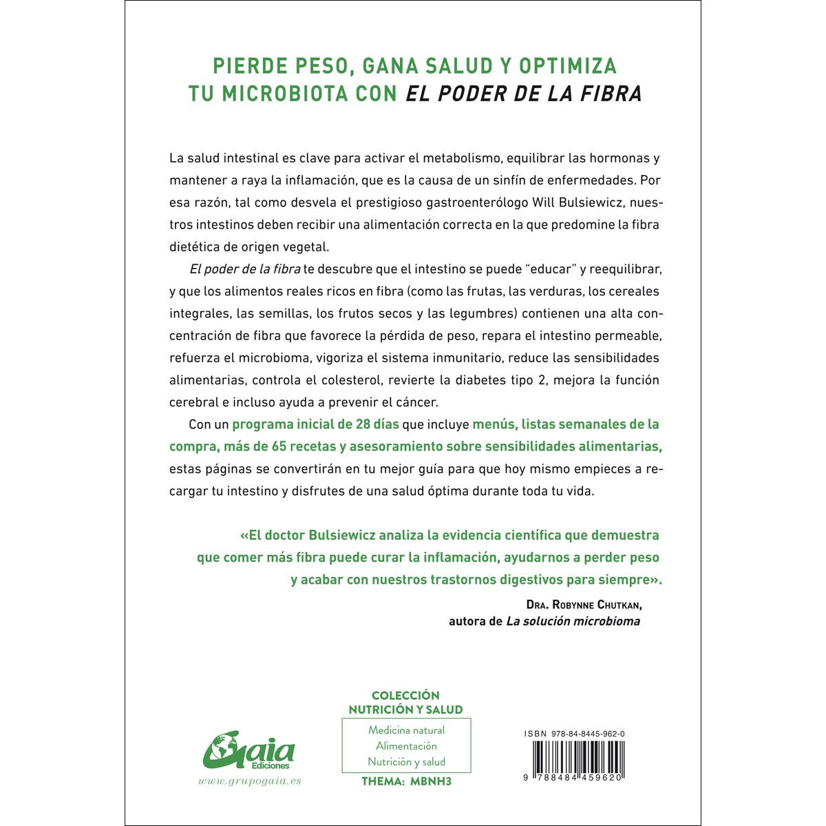 El poder de la fibra. Programa de salud intestinal basado en plantas para perder peso, potenciar la salud y optimizar el microbioma image number null
