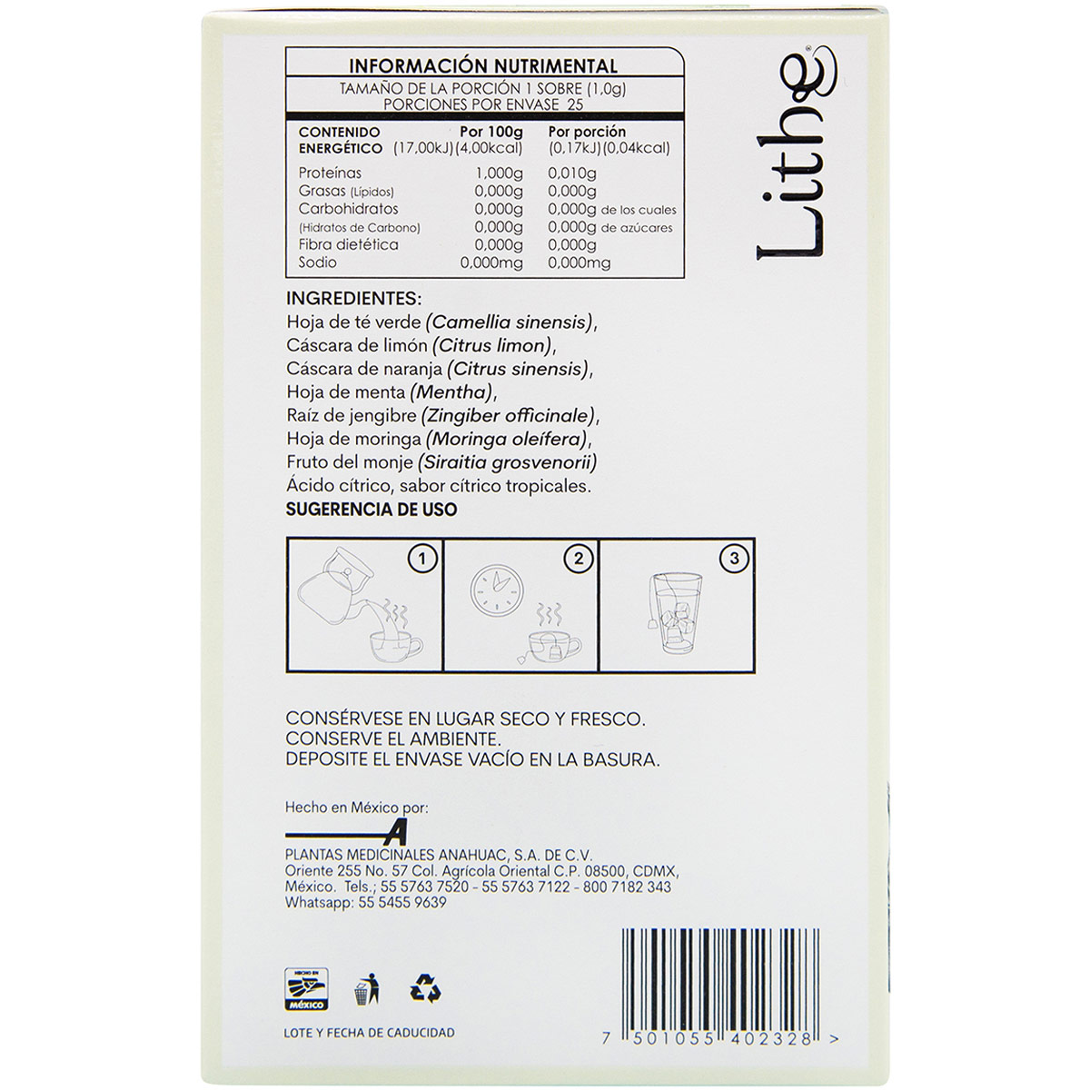 T&eacute; Verde Aventura C&iacute;trica Lithe image number null