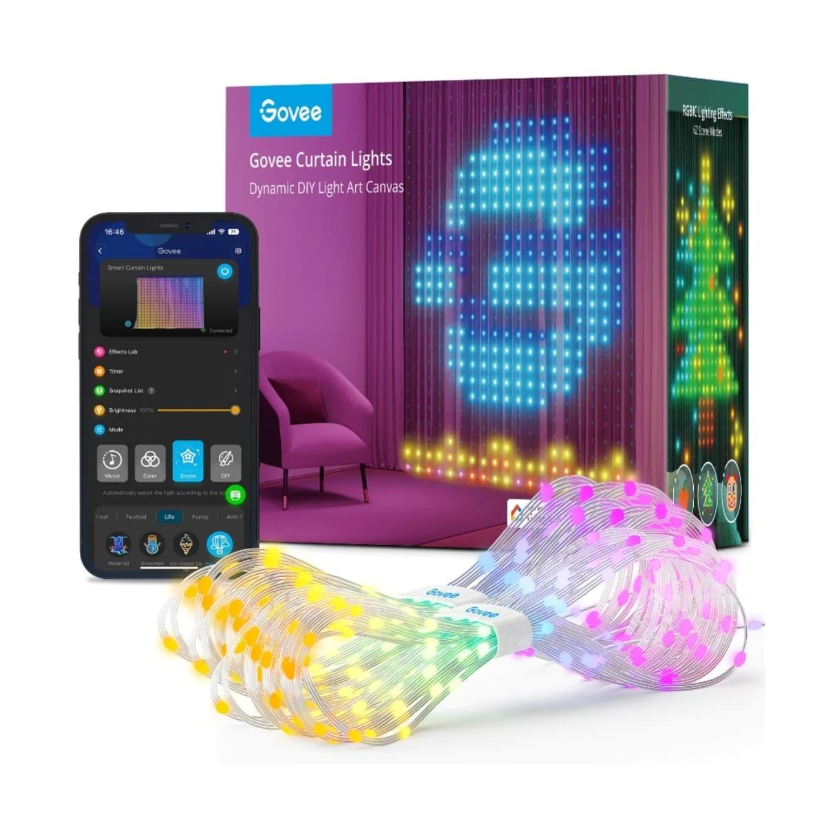 Cortina Led Govee Wi-Fi + BT RGB image number null
