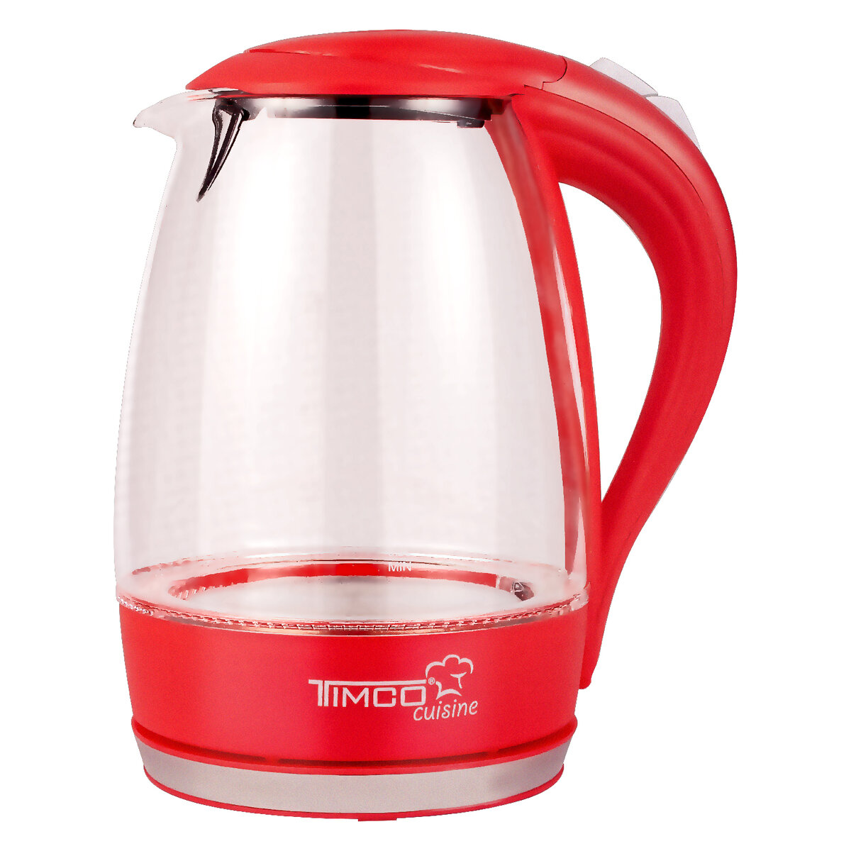Jarra eléctrica para calentar agua vidrio Roja 1.70 L image number null
