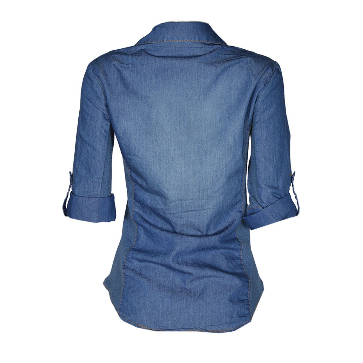 Blusa lisa con elevación en manga para mujer Philosophy   Talla Grande image number null