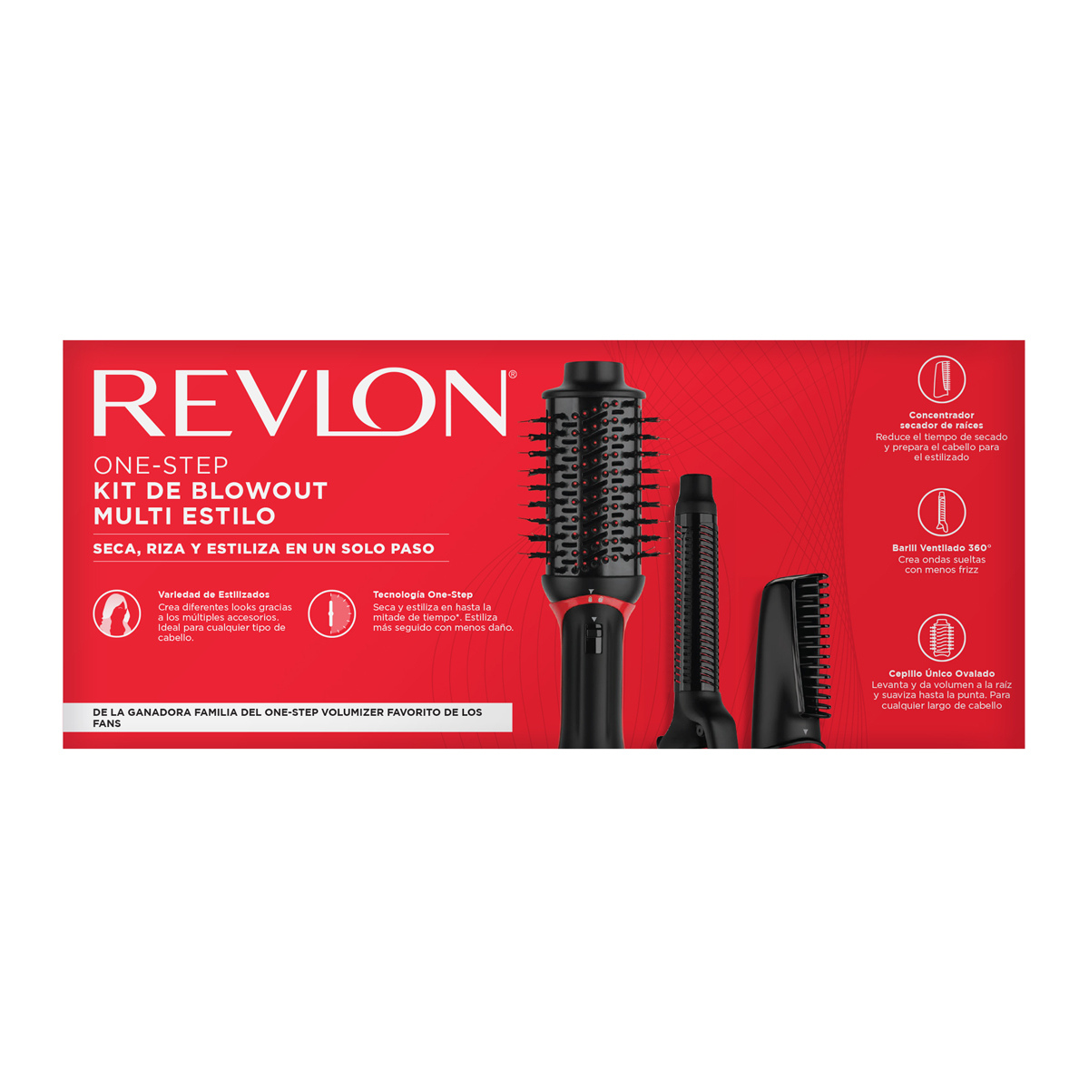 One Step Volumizer Plus + Curler + Concentrador Revlon image number null