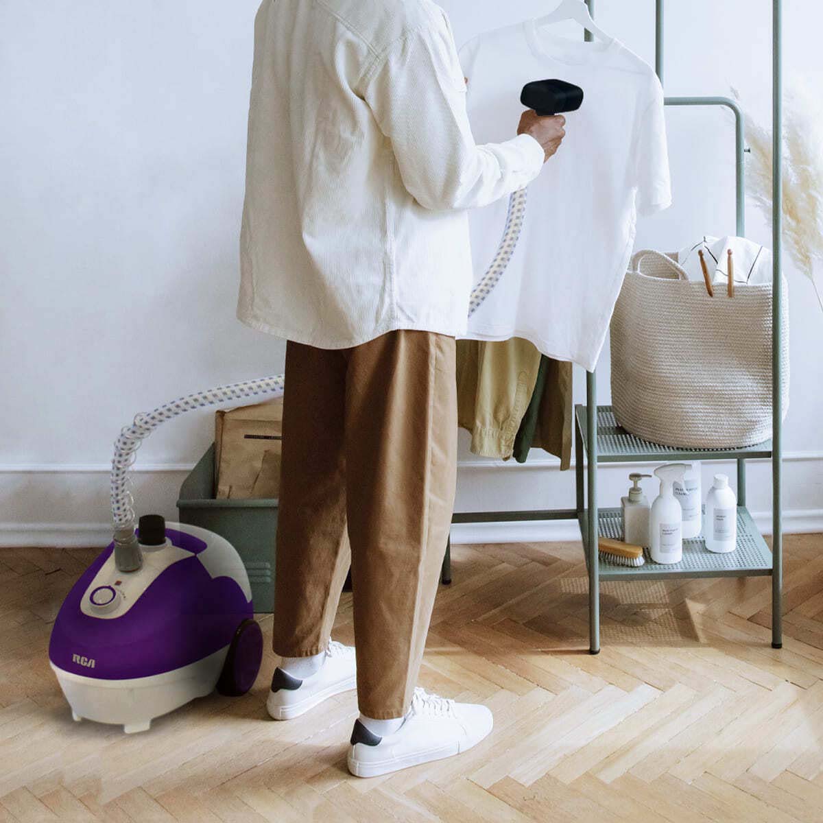 Plancha de Vapor Vertical RCA Morado RC-928 image number null