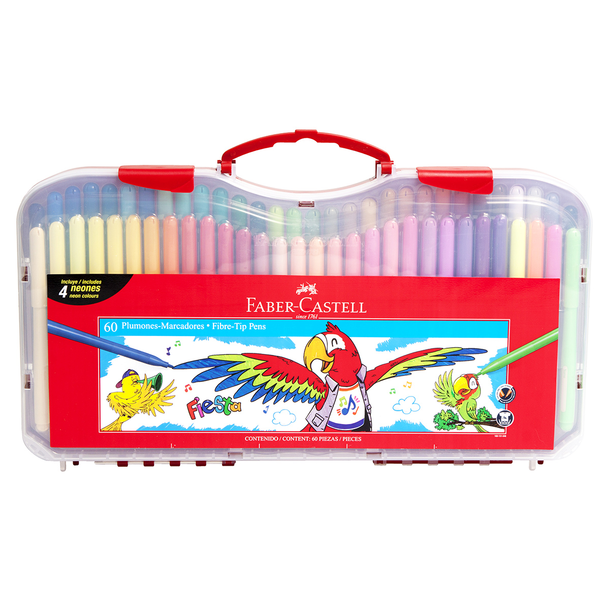Plumones Fiesta 45 Rígido c/60 Faber Castell image number null