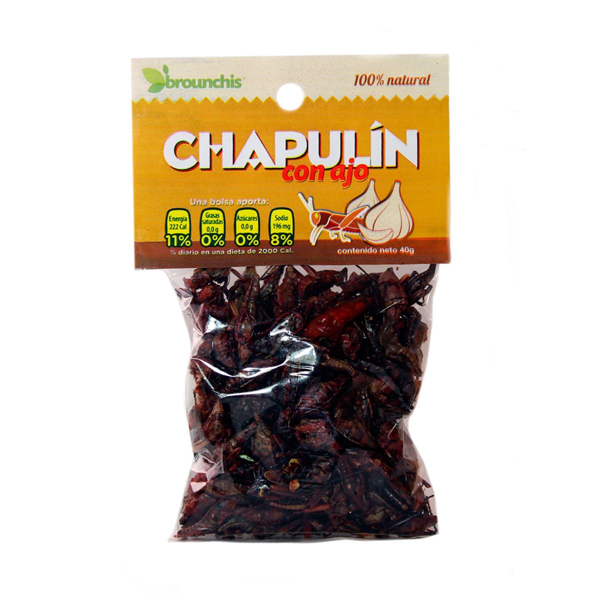 Bolsa de Chapul&iacute;n con Ajo Brounchis 40 g image number null