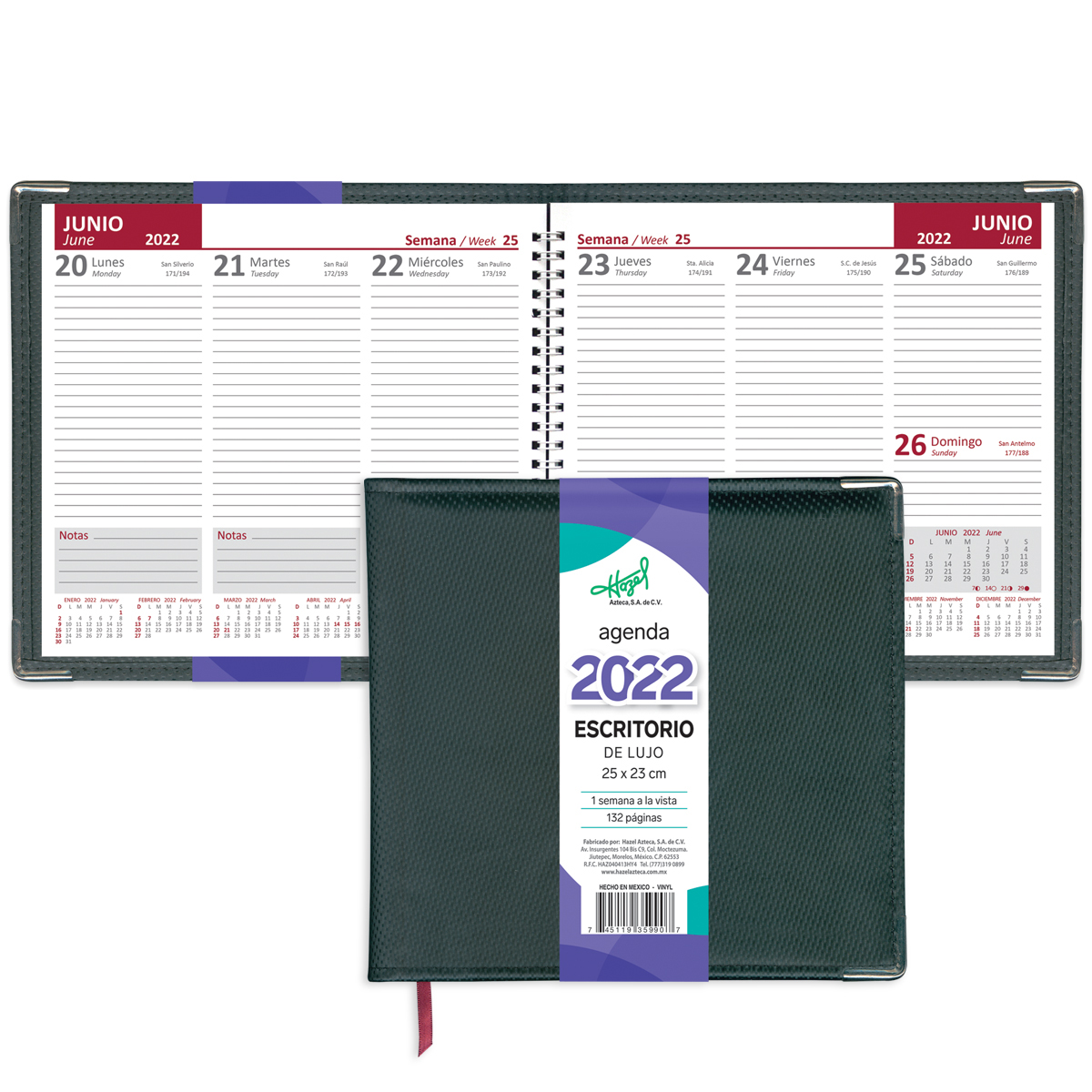 Agenda Escritorio Lujo Modelo 359-90 image number null