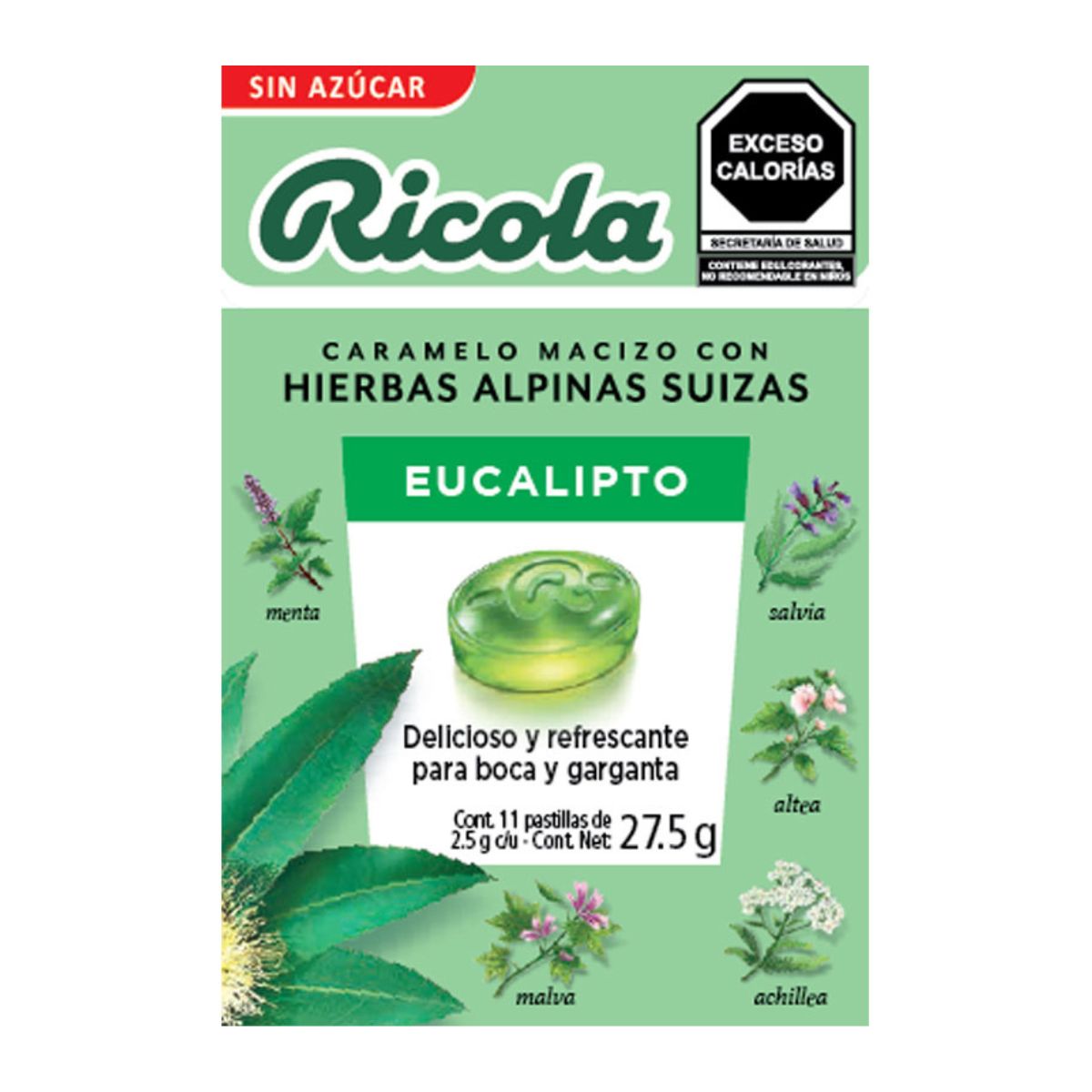 Ricola Eucalipto Sin Azúcar 27.5g image number null