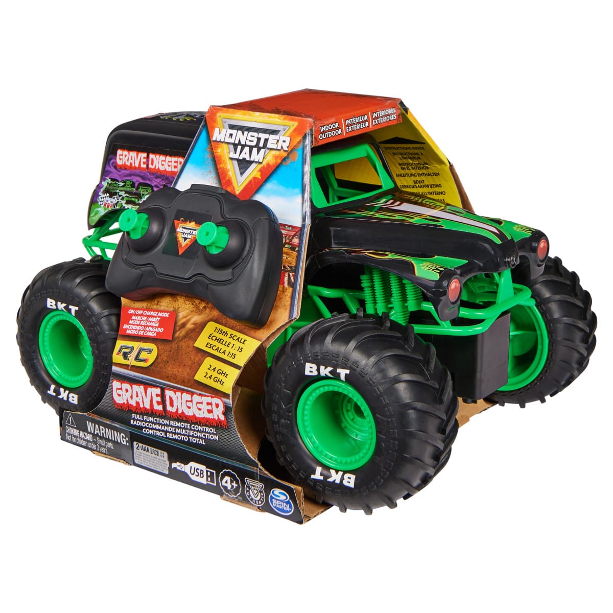 Veh&iacute;culo de Control Remoto Grave Digger a Escala RC 1:15 MONSTER JAM RC image number null