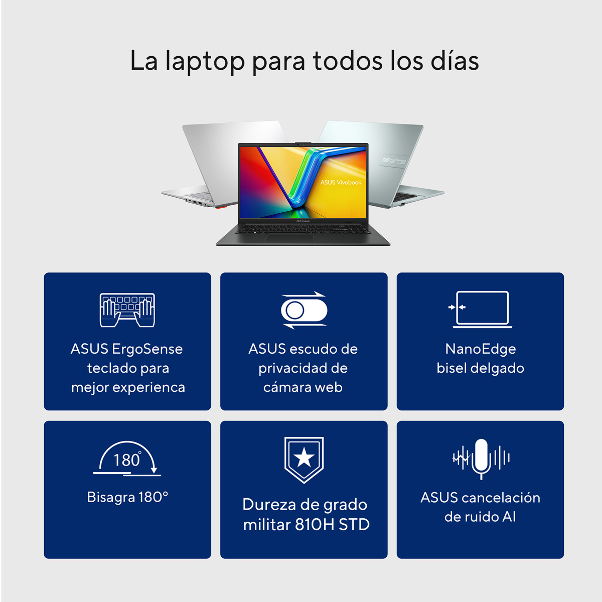 Laptop ASUS VivoBook 15.6 Pulgadas E1504GA-NJ163W CI3-N305 8G 512SSD+Mochila y Mouse image number null