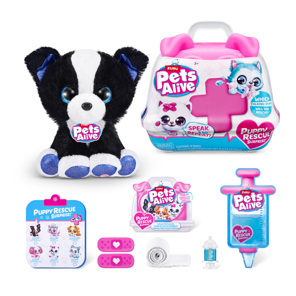Peluche interactivo ZURU Rescate de Cachorros image number null