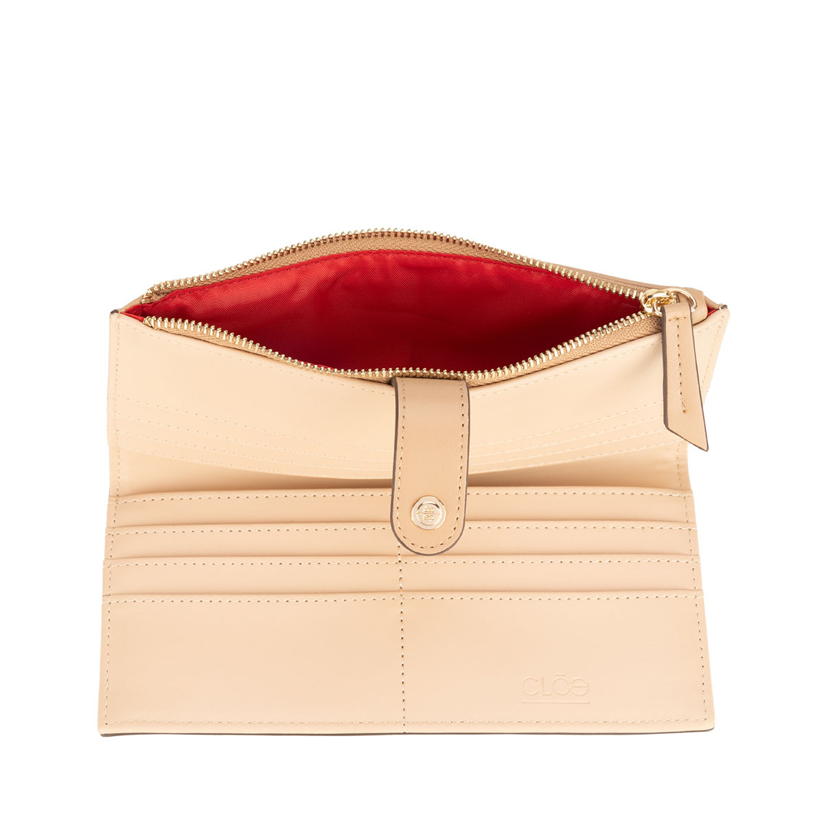 Billetera Flap Cloe Camel para Mujer image number null