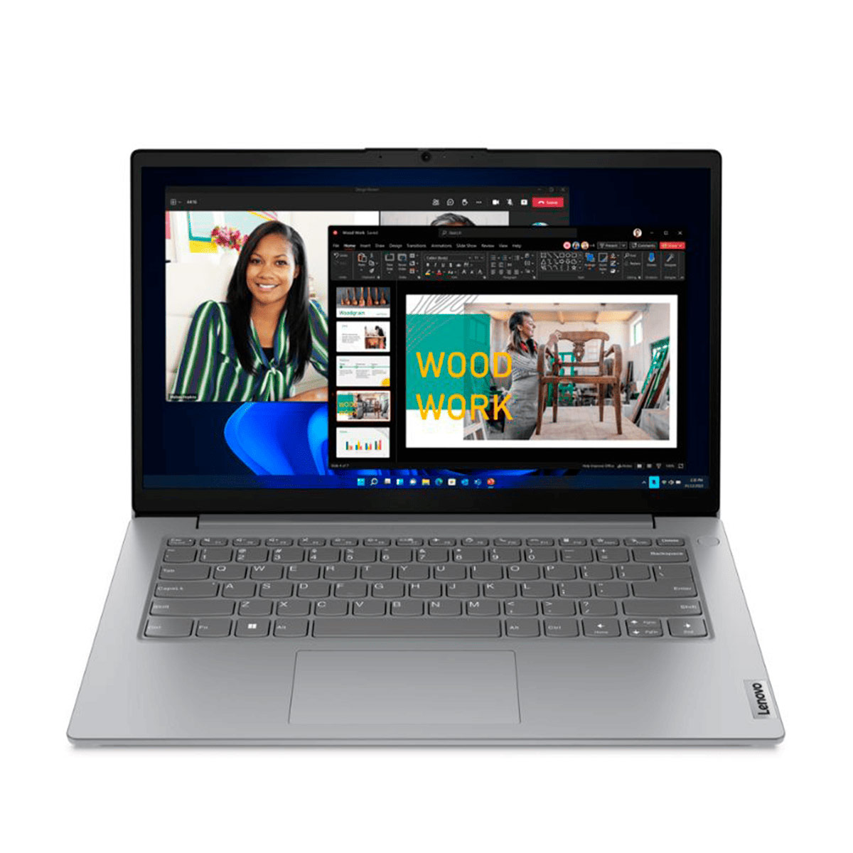 Laptop Lenovo V14 G4 AMN 14 Pulgadas Full HD, AMD Ryzen 3 7320U 2.40GHz, 8GB, 256GB SSD, Windows 11 Home 64-bit, Espa&ntilde;ol, Gris image number null