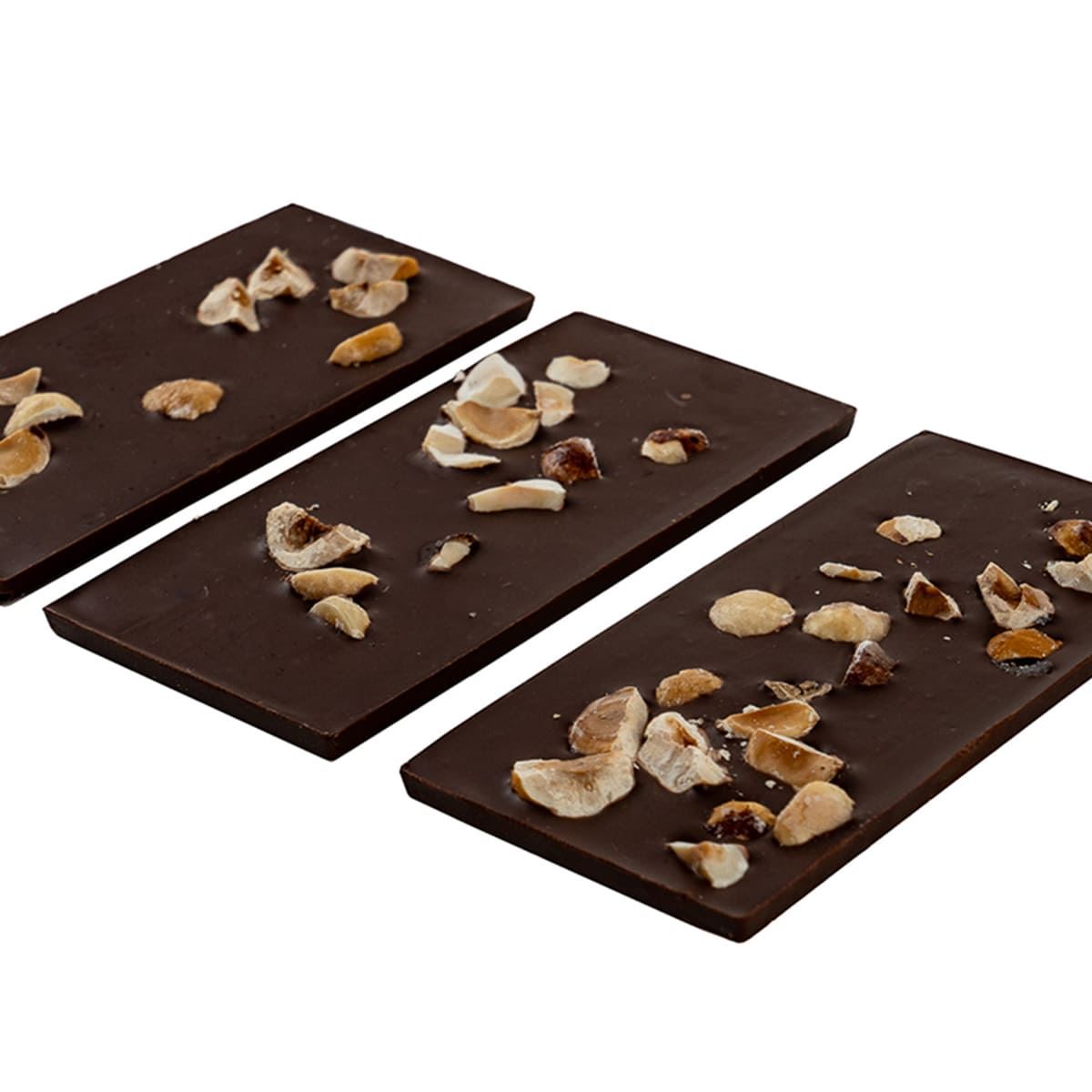 Chocolate Amargo 70% Cacao con Avellanas Caramelizadas sin az&uacute;car a&ntilde;adida Moonch image number null