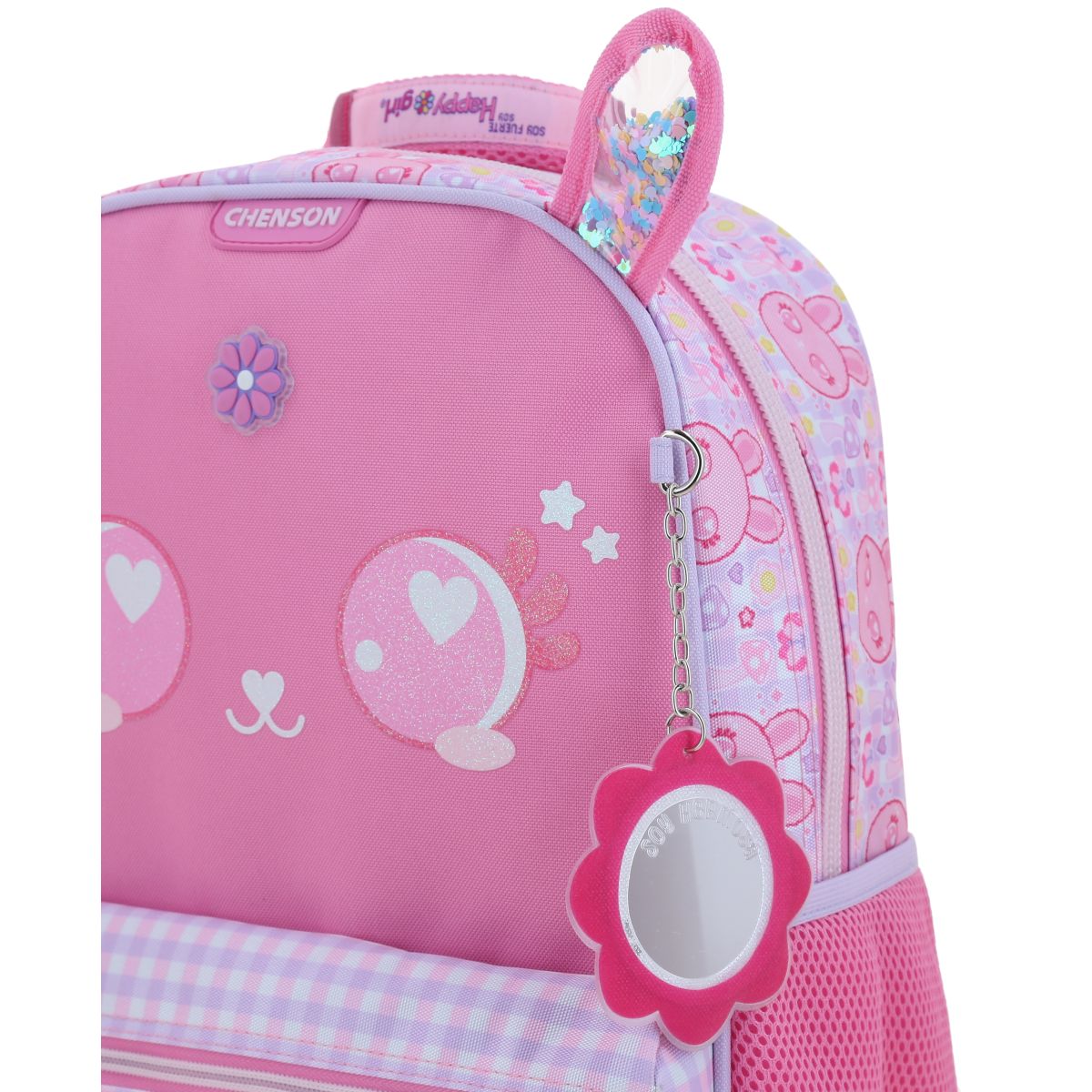 Mochila Mediana Rosa Lepin Happy Girl Chenson image number null