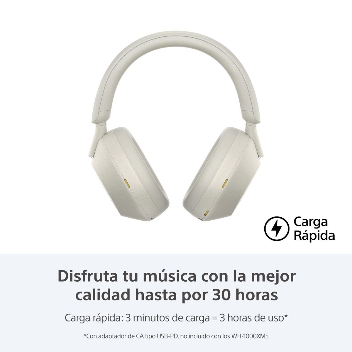 Audífonos Sony WH-1000XM5 on ear gris image number null