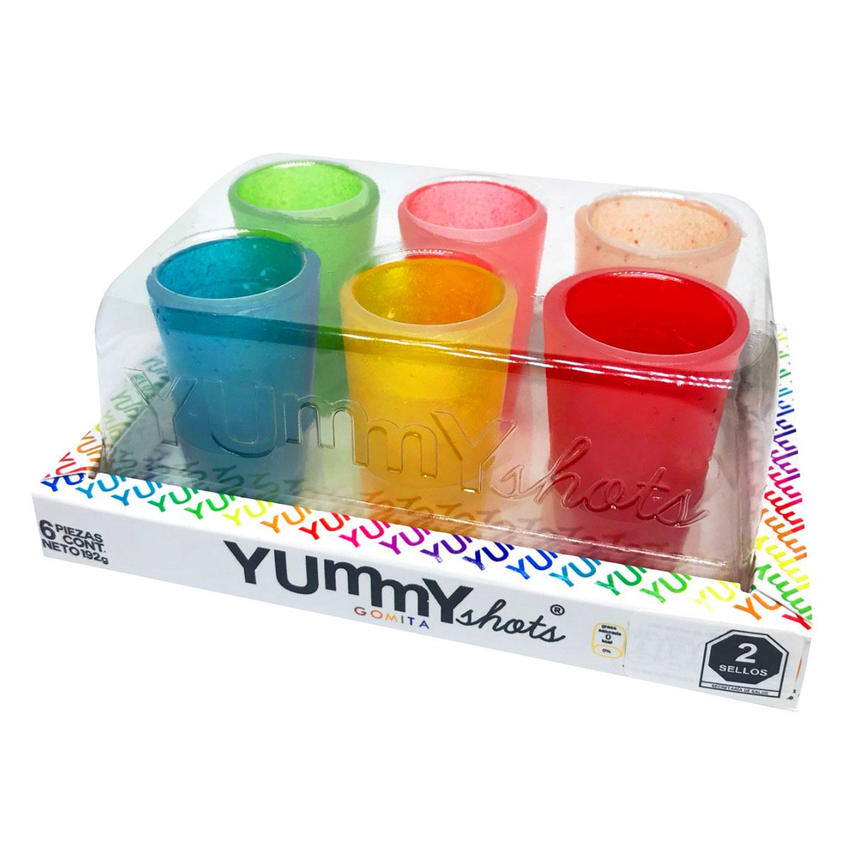 Yummy shots 6PACK GOMITA ARCOIRIS image number null
