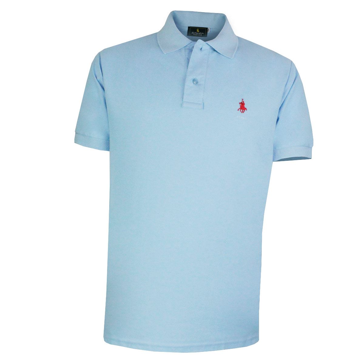 Playera Polo Mc Pique algod&oacute;n Md celeste image number null