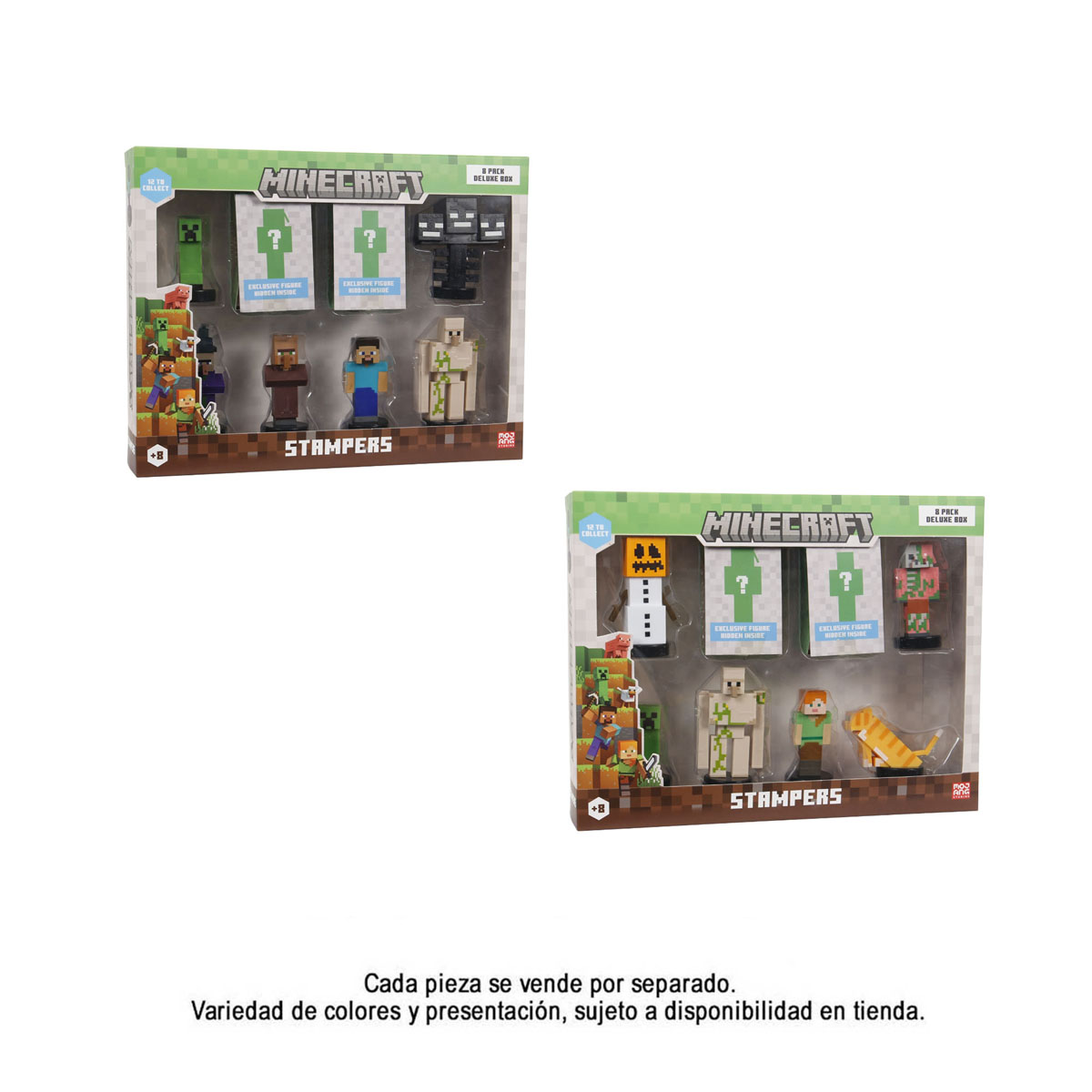 Set de Ocho Figuras MINECRAFT Stampers Deluxe Box image number null