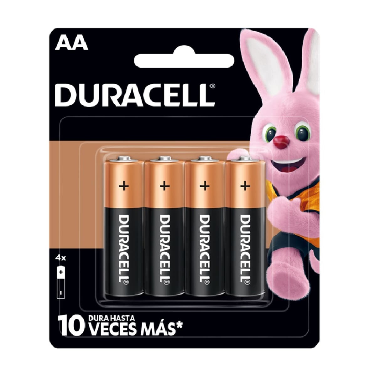 Pila Duracell Alcalina Aa con 4 image number null