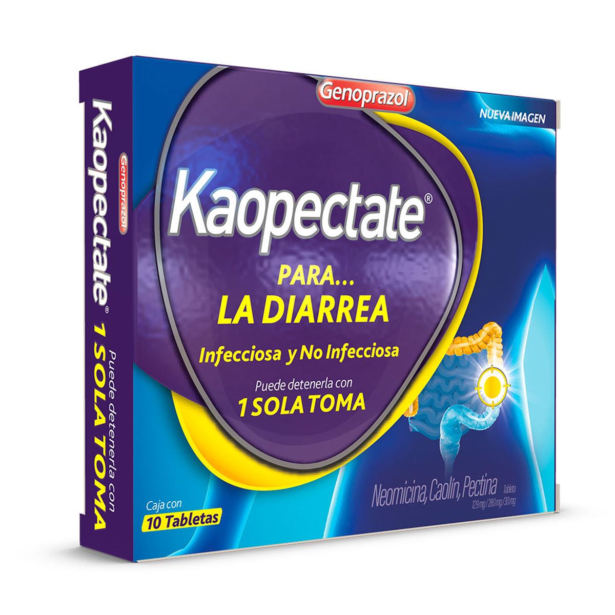 Kaopectate Antidiarreico 10 tabletas image number null