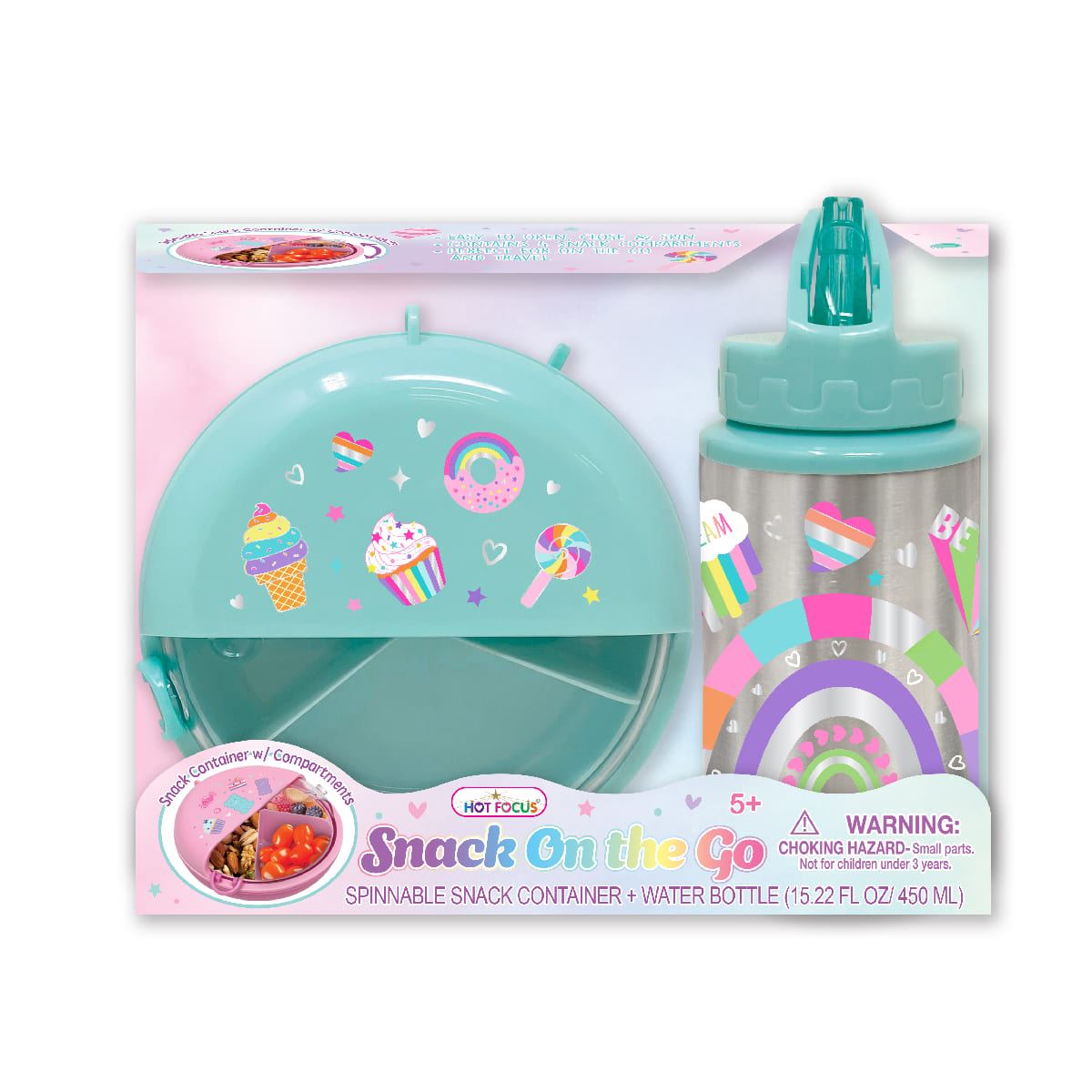 Juego de Snack On the Go Arco&iacute;ris Hot Focus 453RB image number null