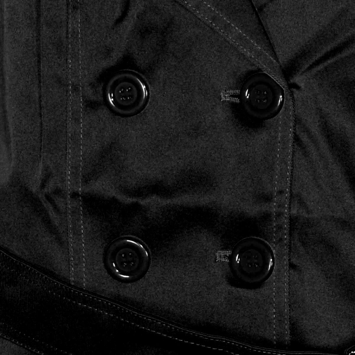 Gabardina Philosophy con cintur&oacute;n para mujer talla chica image number null