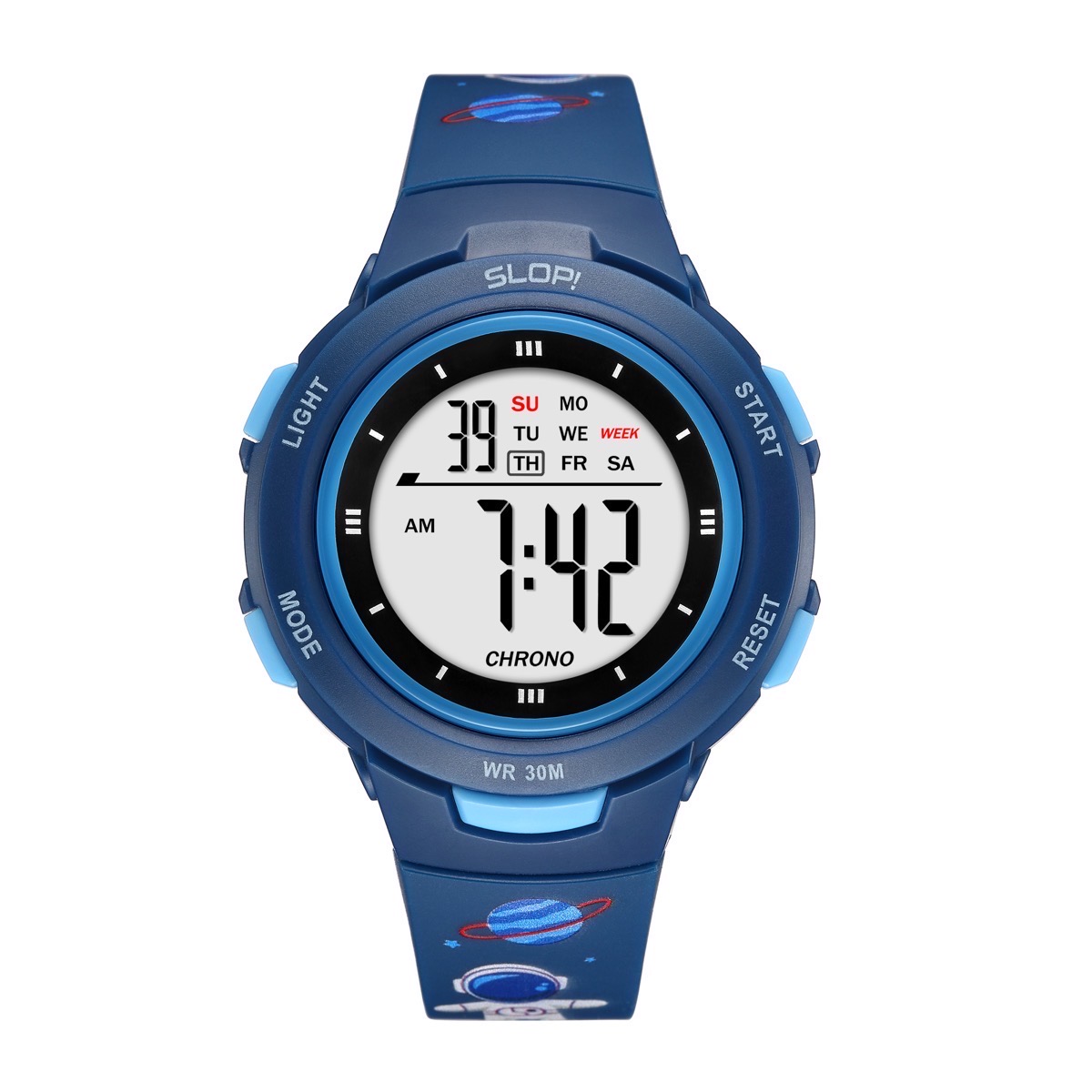 Reloj de Pulso  Slop Digital Print Azul para Niño image number null