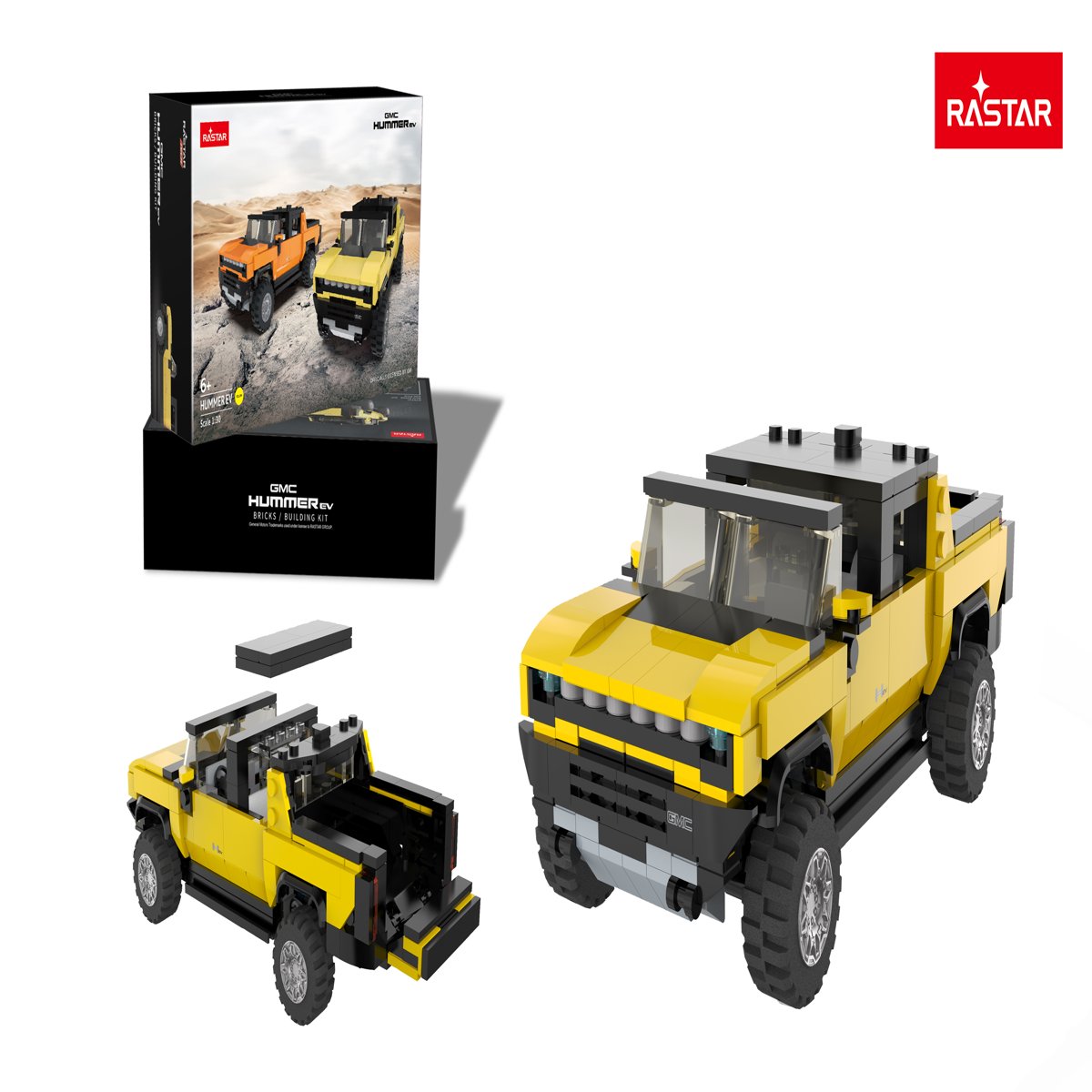 Vehículo De Radio Control 130 Hummer Ev Bricks Rastar image number null