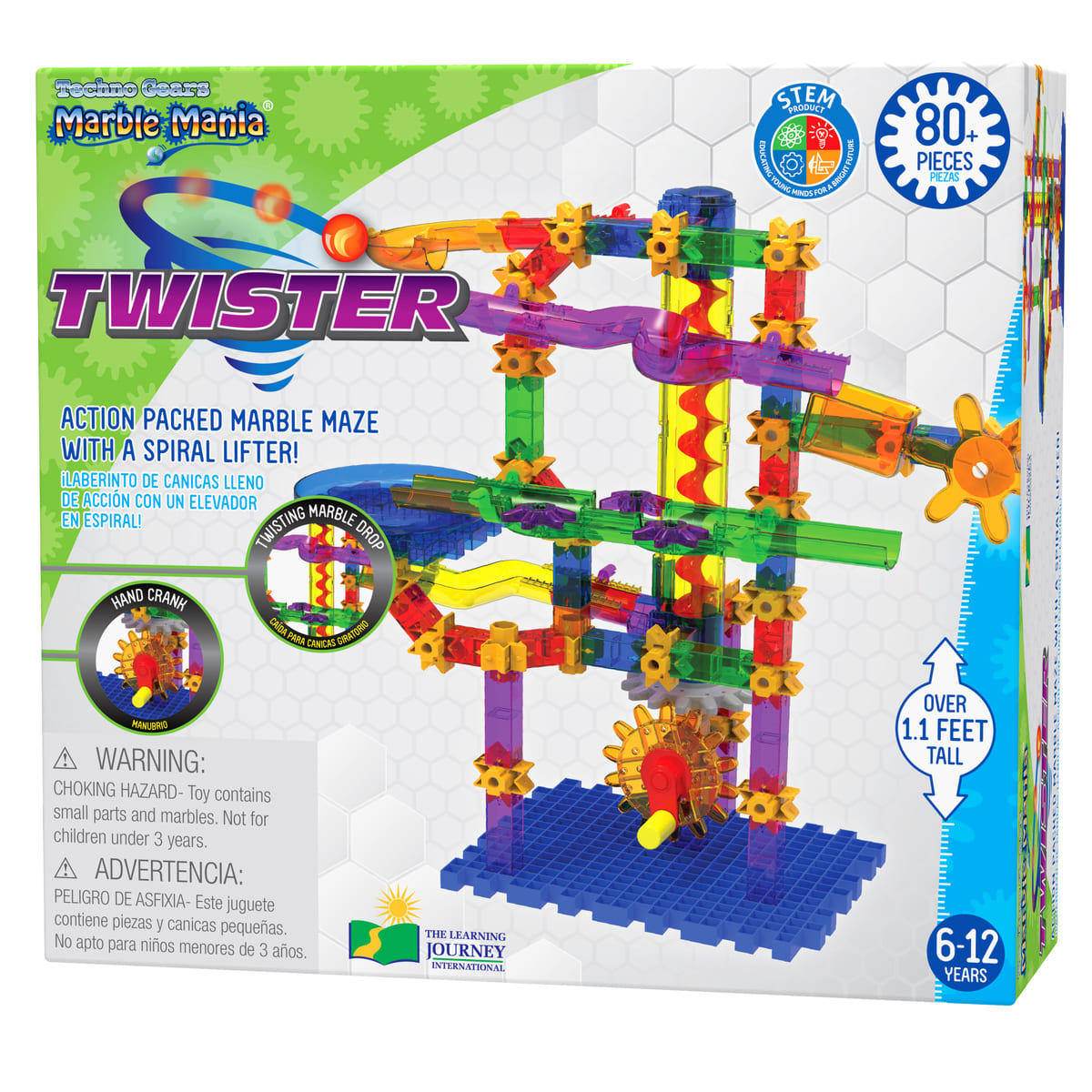 Set de Juego Laberinto de Canicas Elevador Espiral Techno Gears Marble Mania Twister image number null