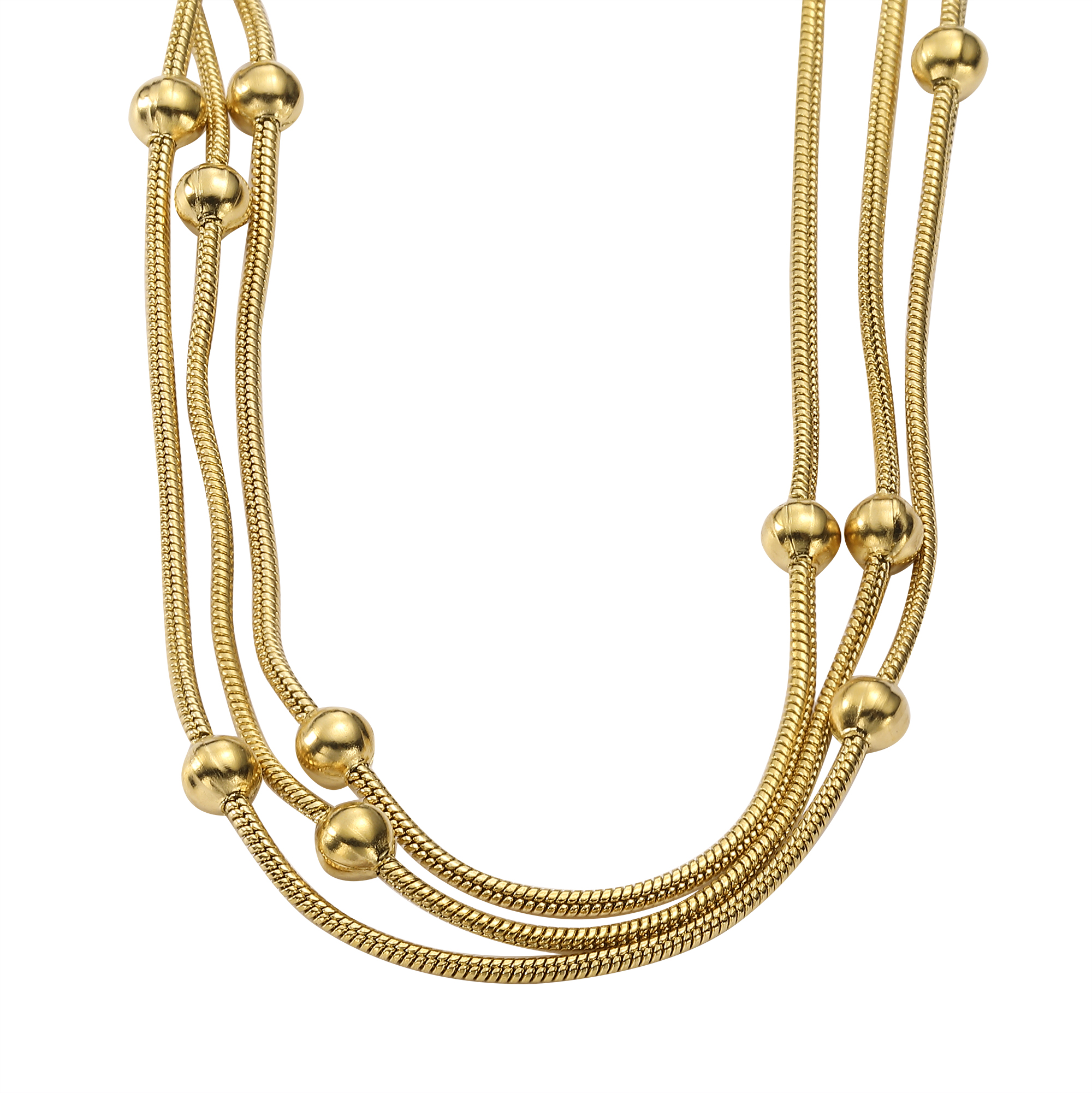 Collar y Dije Dorado Acero Enso image number null