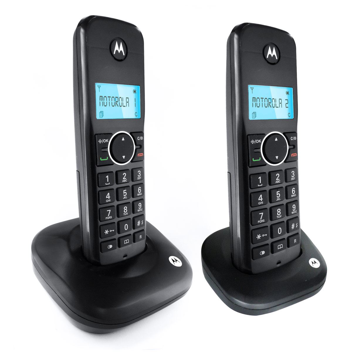 Teléfono inalámbrico digital Motorola MOTO500ID-2 negro image number null