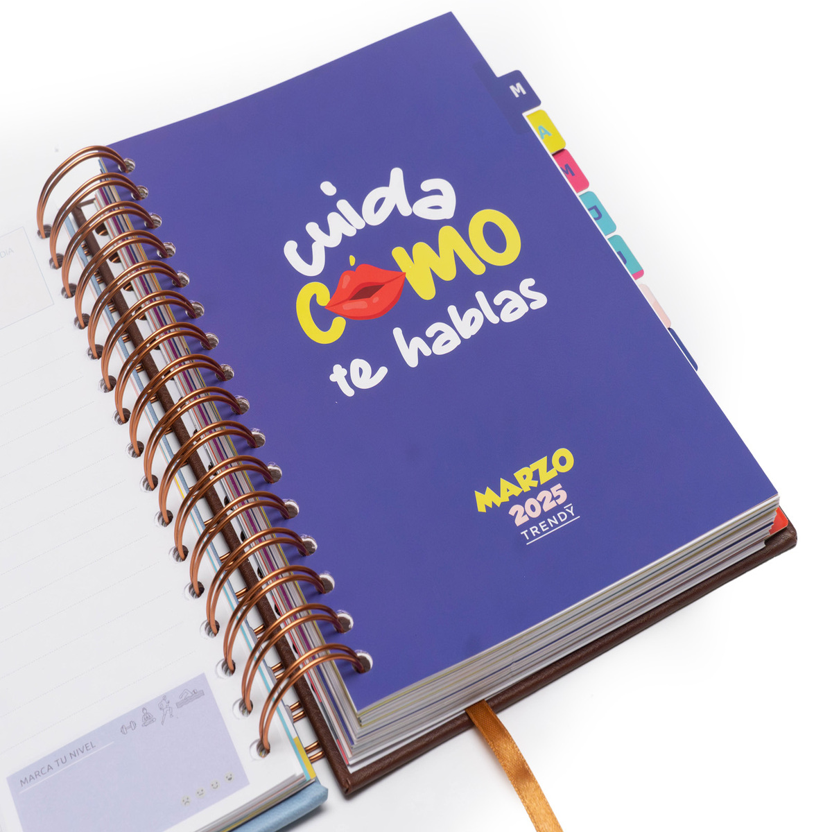 Agenda Trendy 2025 con Espiral Coffe Cavalier image number null