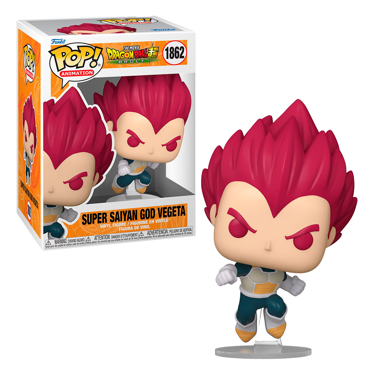 Funko Pop Animation Dragon Ball Super Broly Vegeta Super Saiyajin Dios image number null