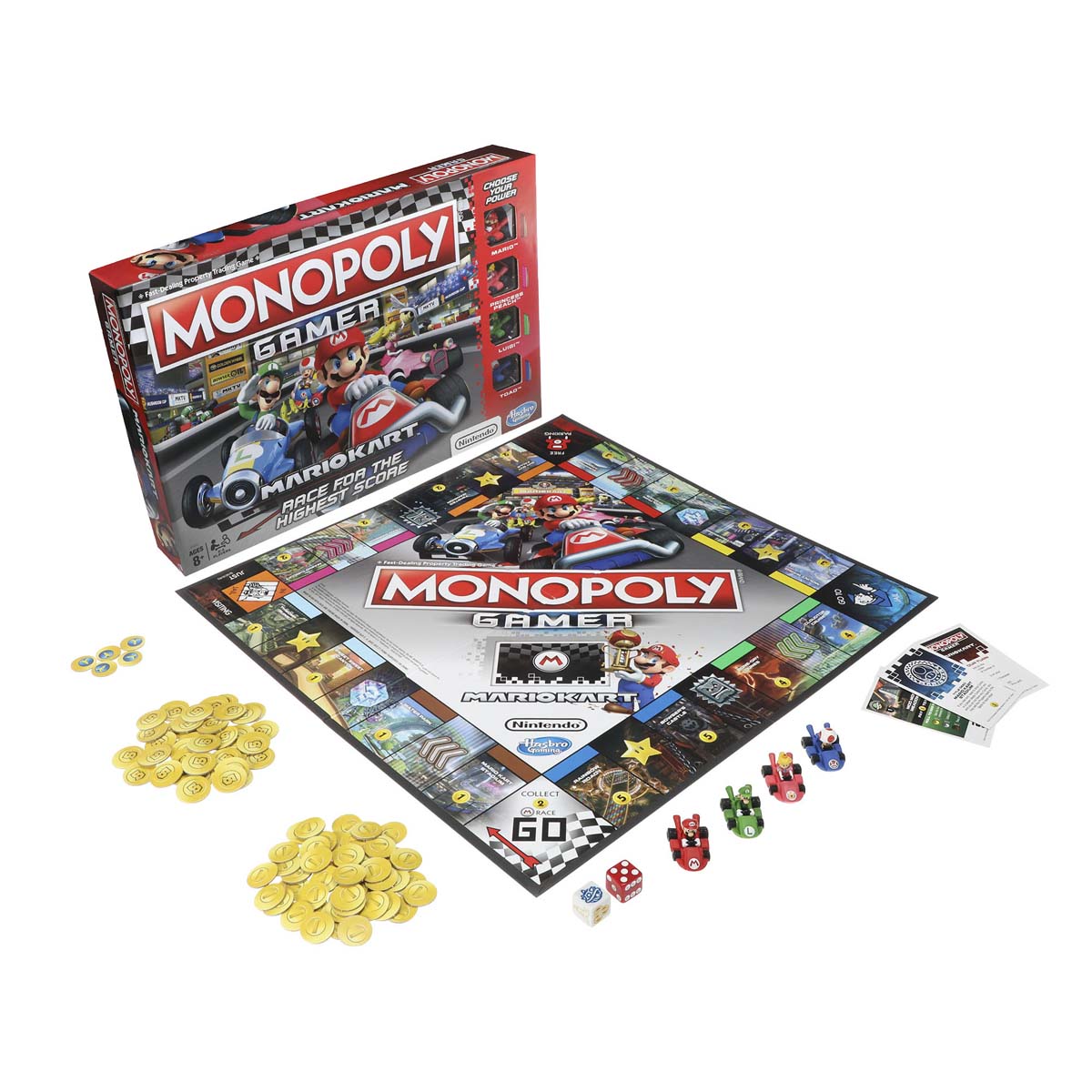 Juego de Mesa Monopoly Mario Kart image number null